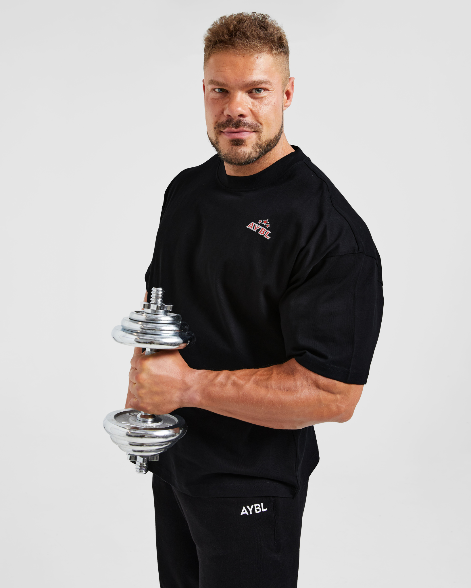 Wesley Vissers X Body Building Essentials Oversized T Shirt - Noir/Rouge