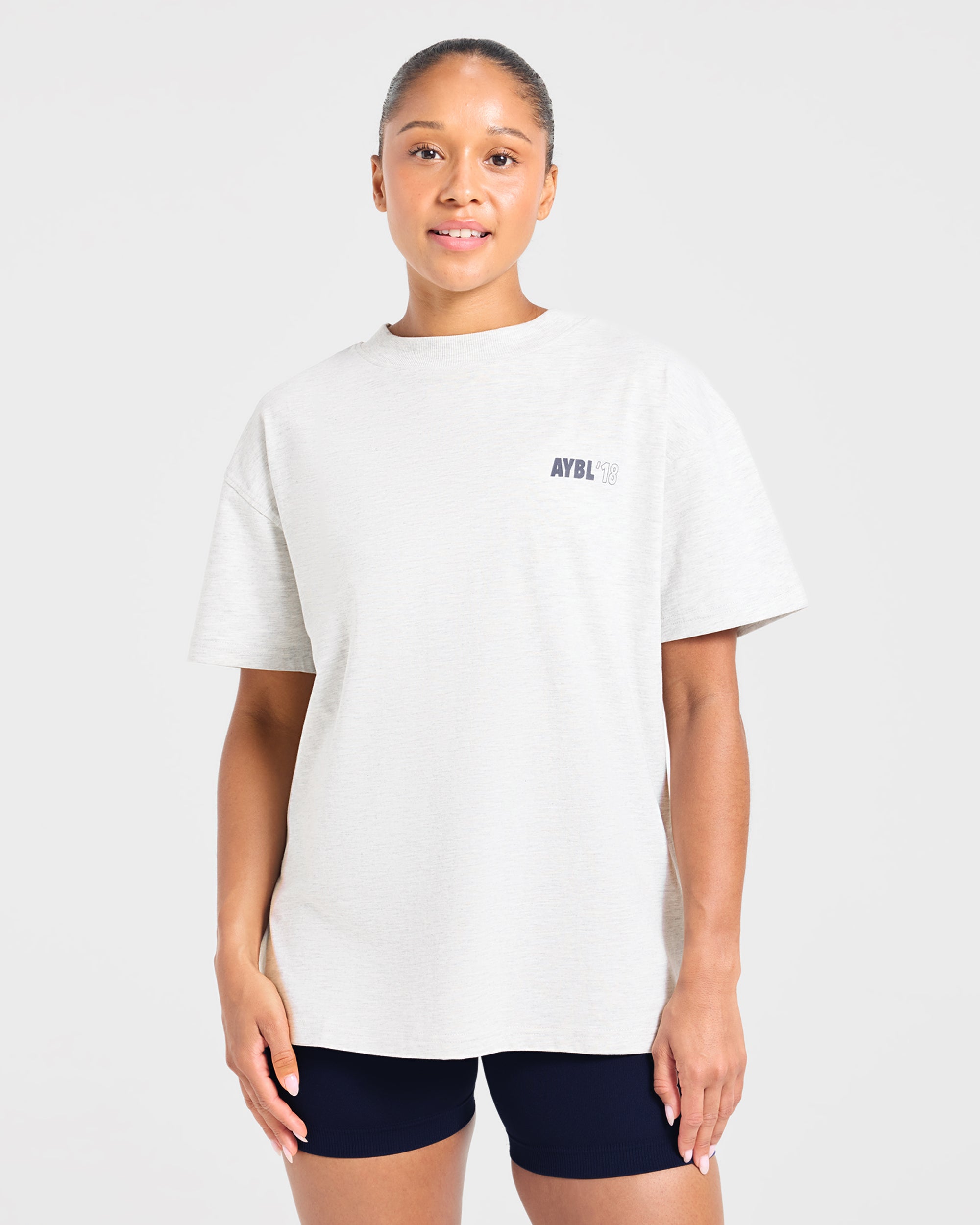 AYBL Run Oversized T Shirt - Heather Gris