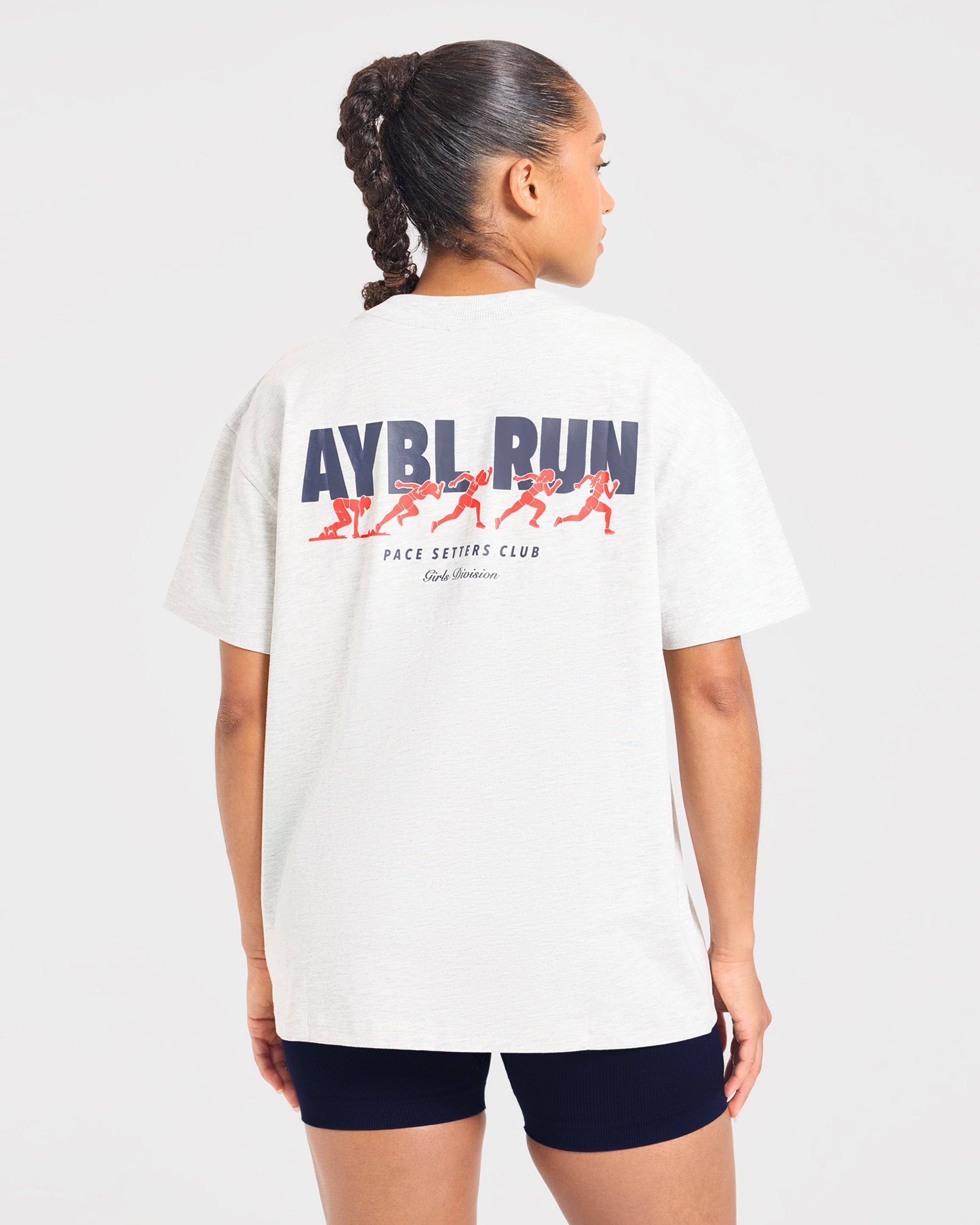 AYBL Run Oversized T Shirt - Heather Gris