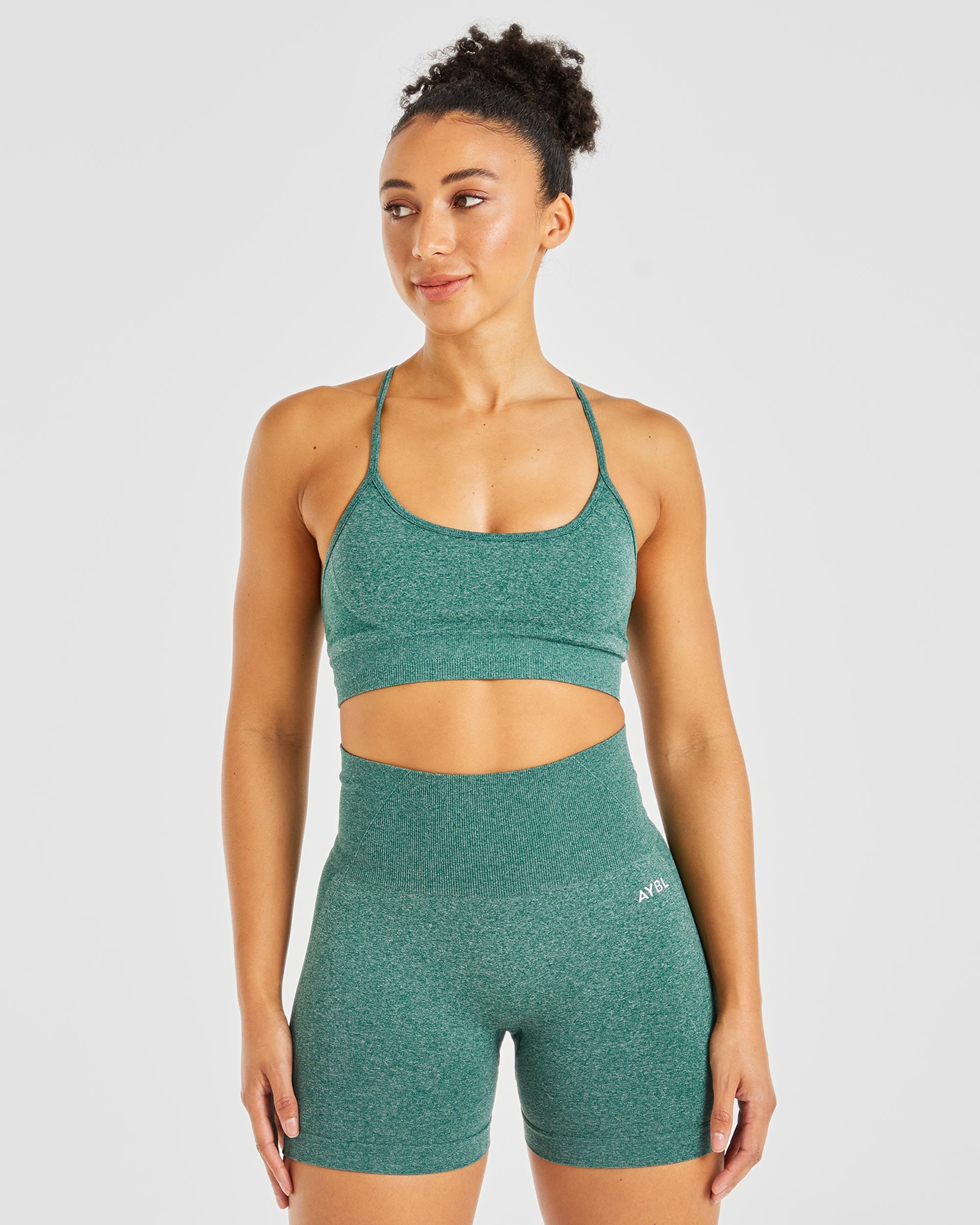 Empower Seamless Sports Bra - Forest Vert Marl