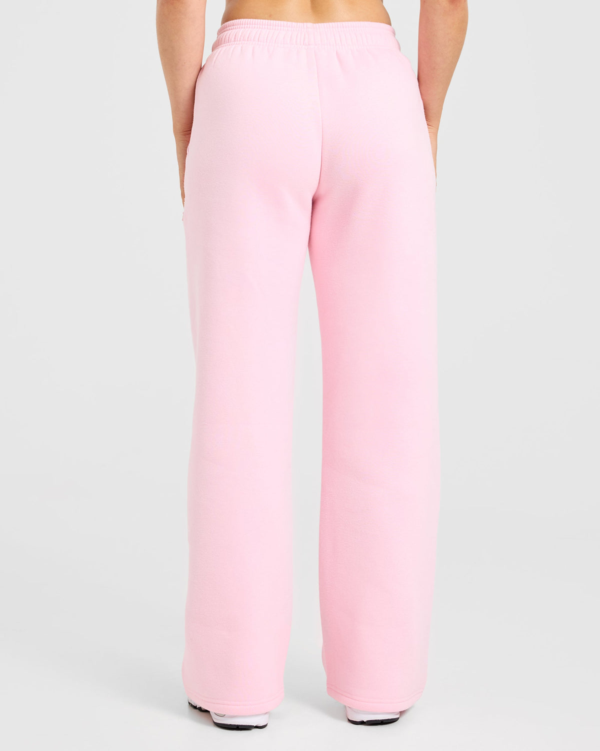 Varsity Applique Oversized Straight Leg Joggers - Baby Rose