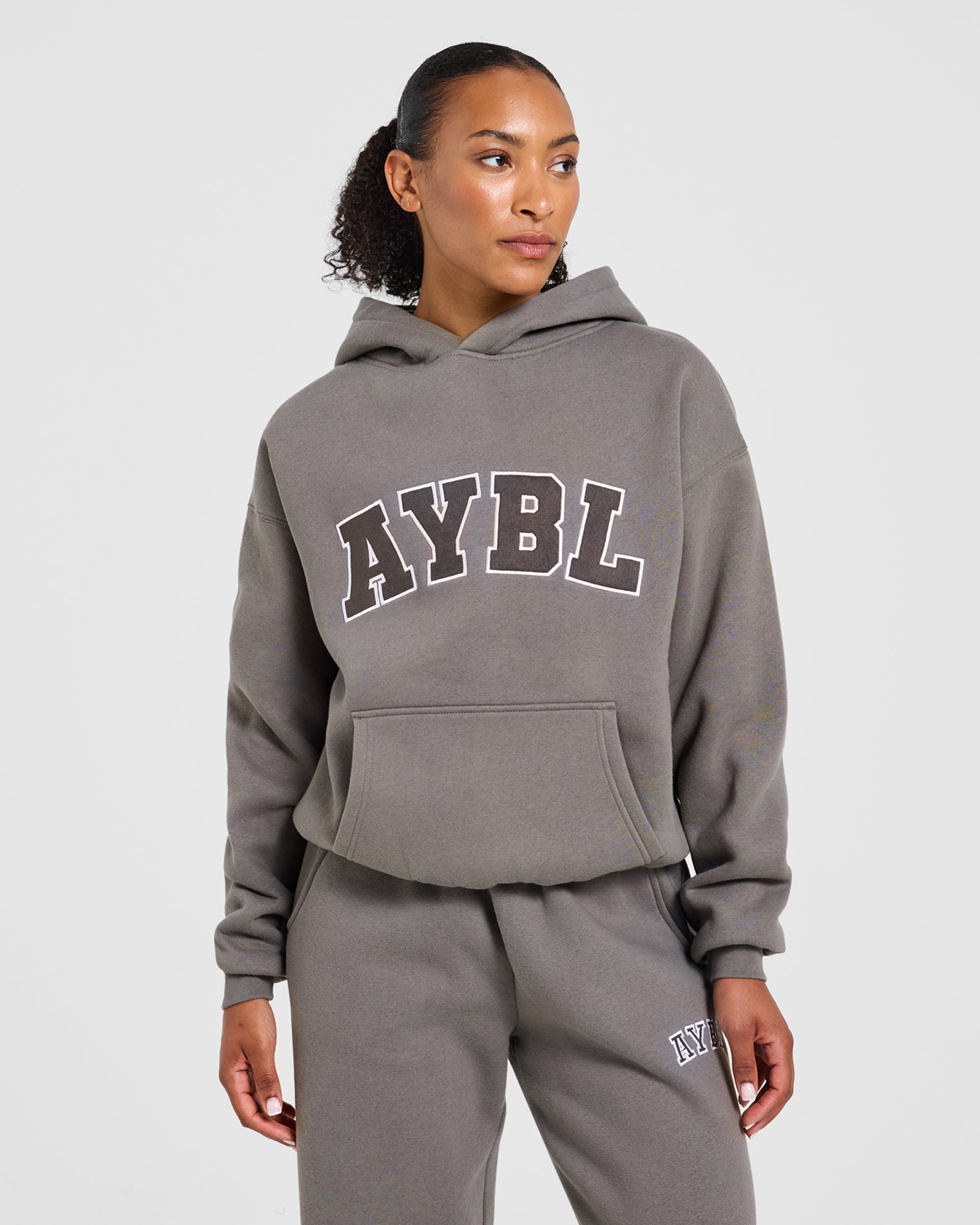 Varsity 2.0 Oversized Hoodie - Slate Marron