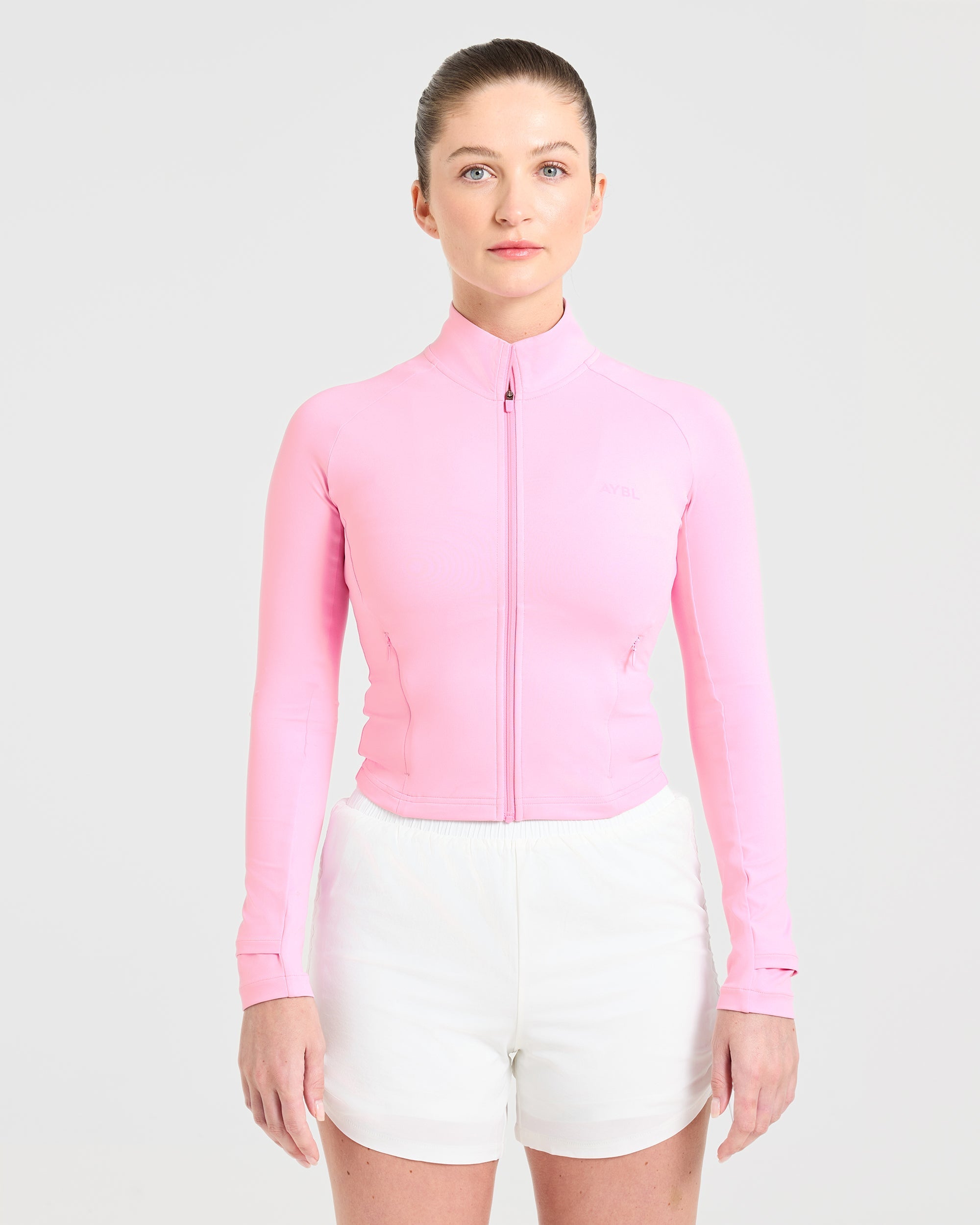 Run Zip Jacket - Spring Rose