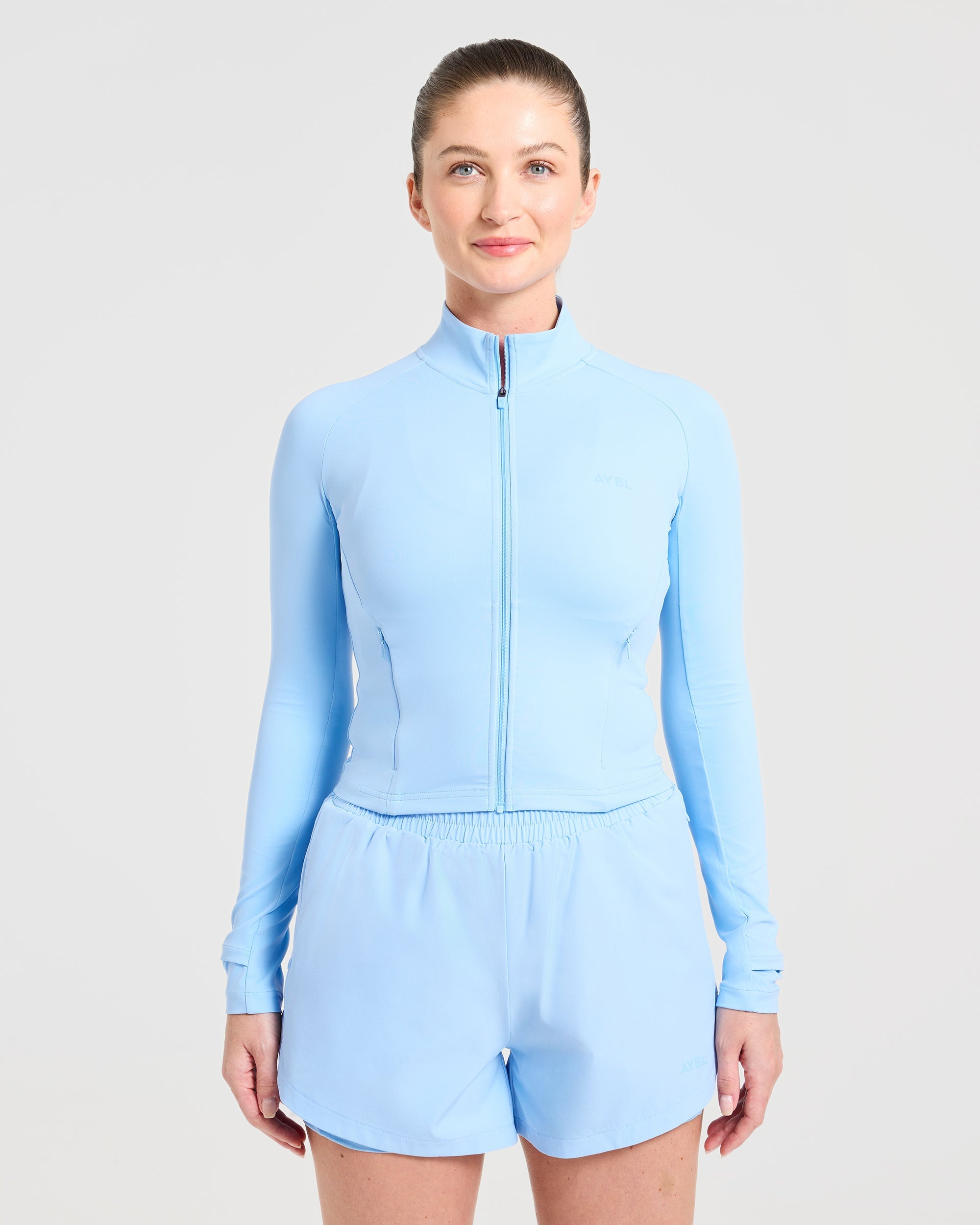 Run Zip Jacket - Spring Bleu