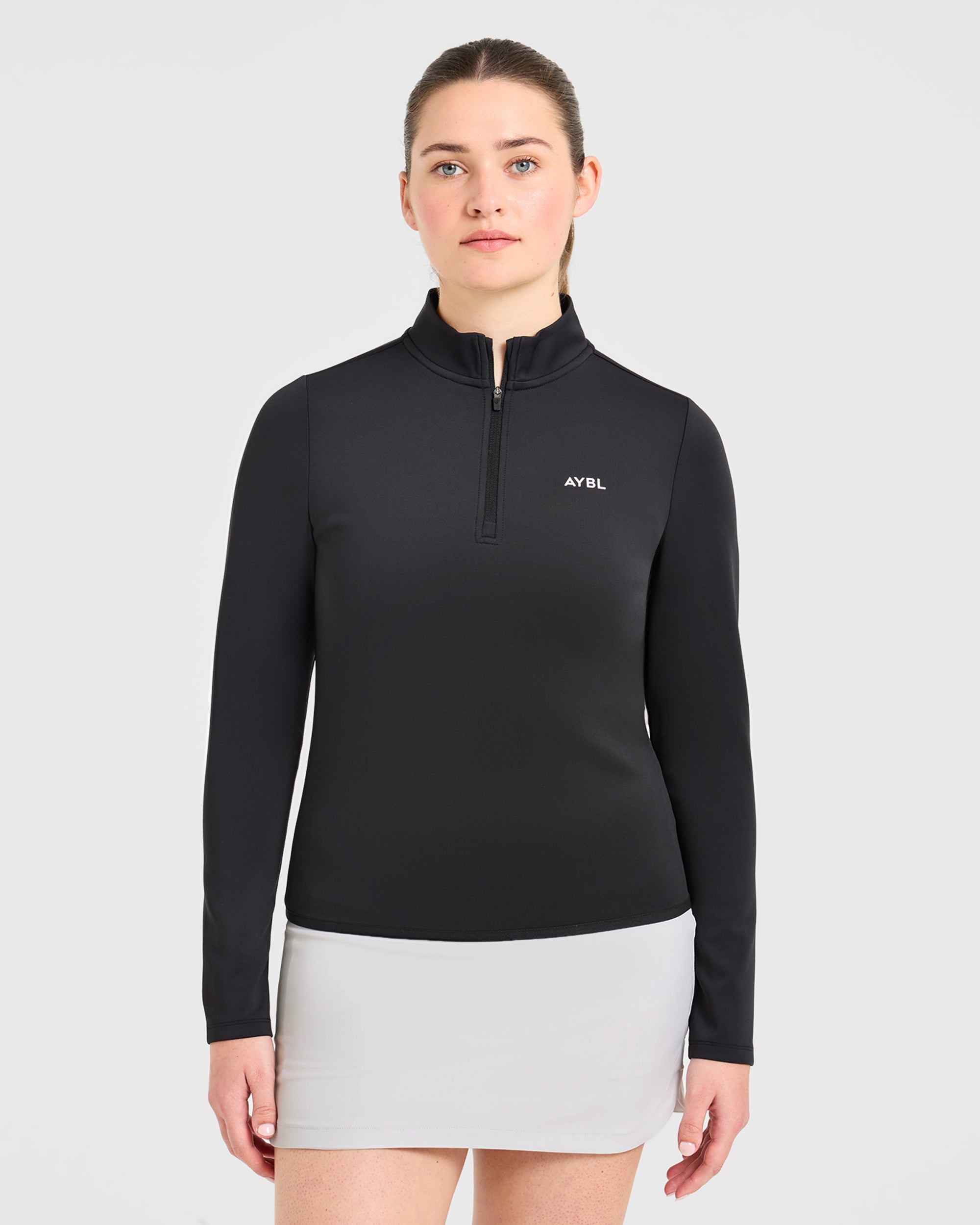 Classic 1/4 Zip Pullover - Noir