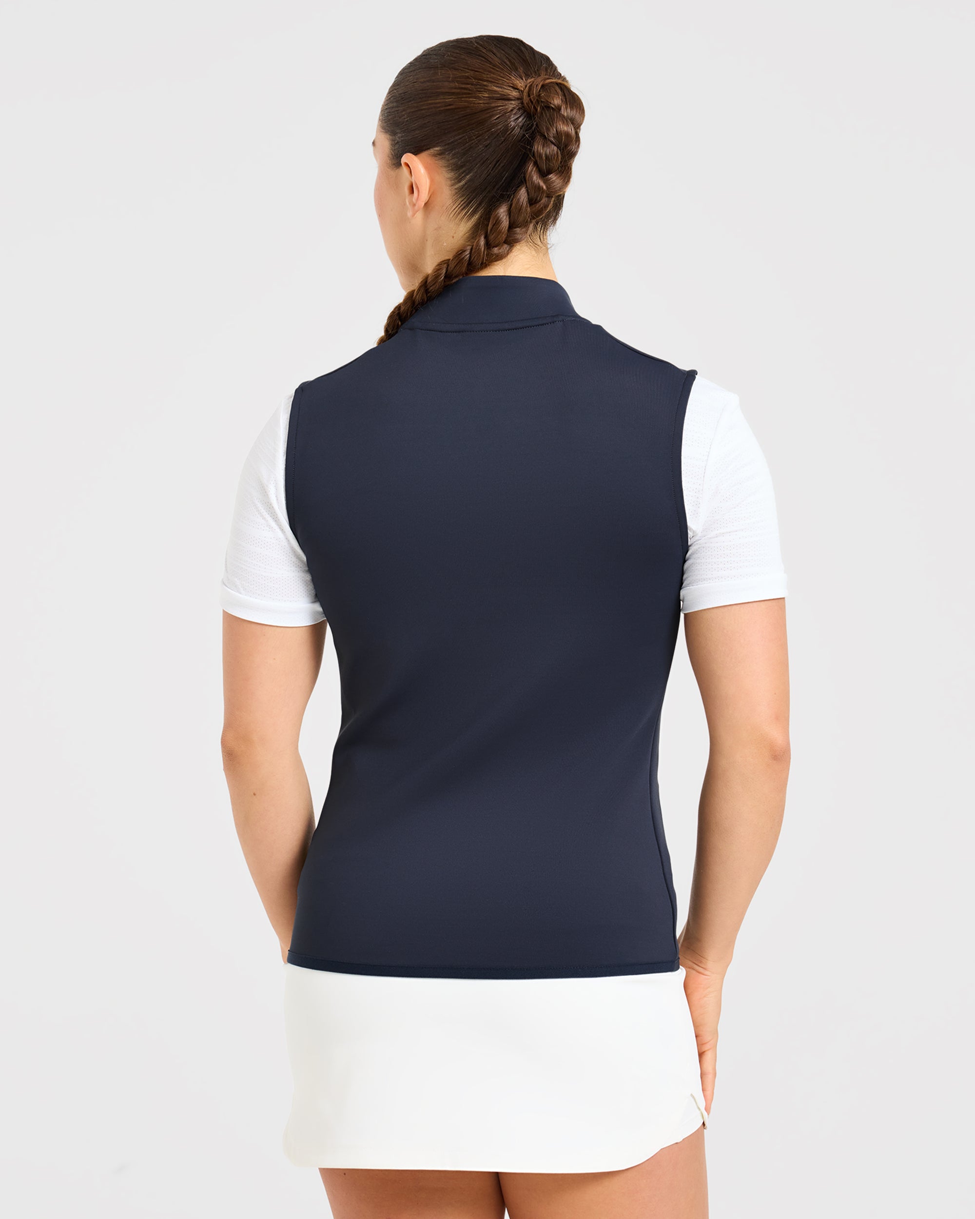 Classic 1/4 Zip Vest - Navy Bleu