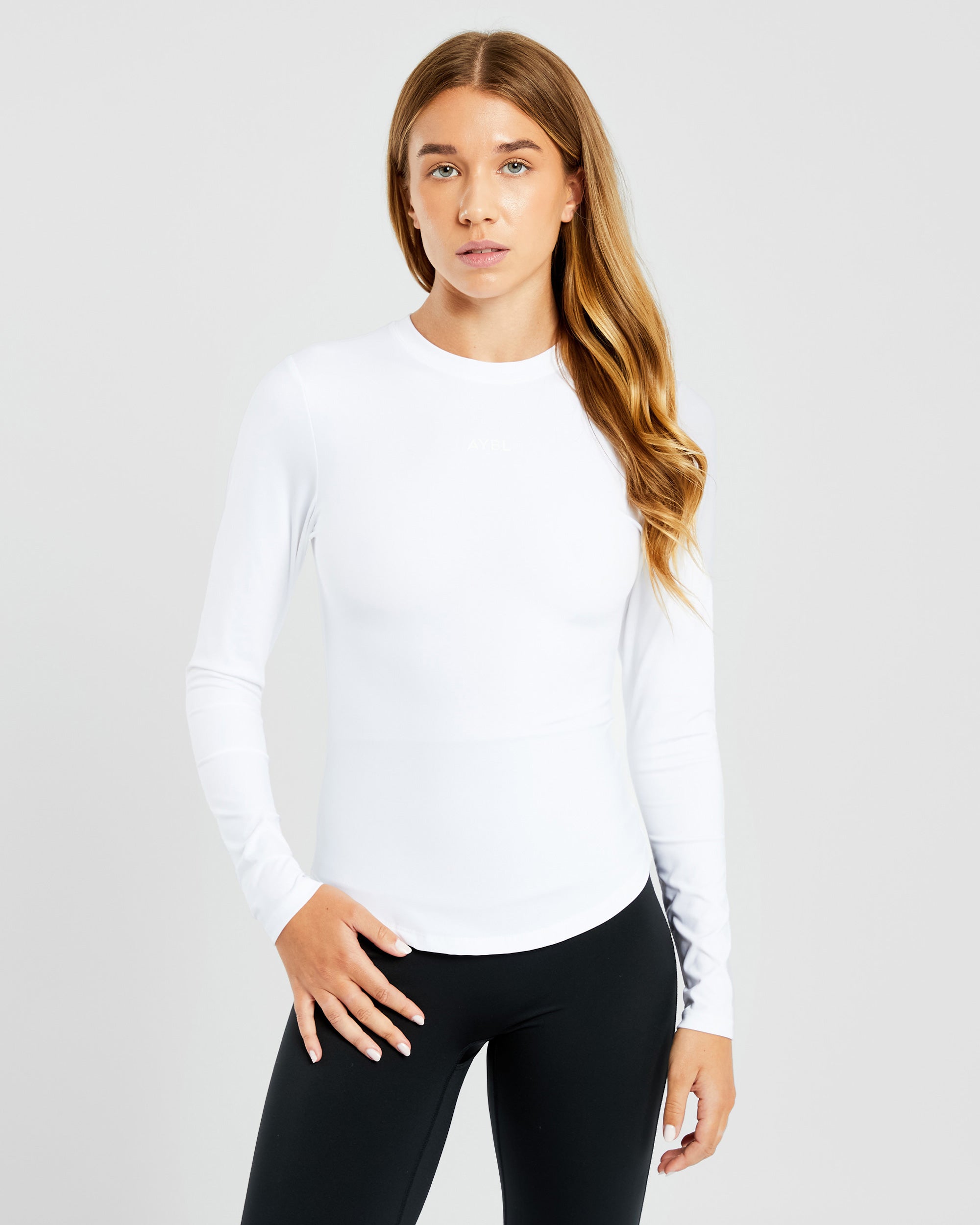 Sculpt Long Sleeve Top - Blanc