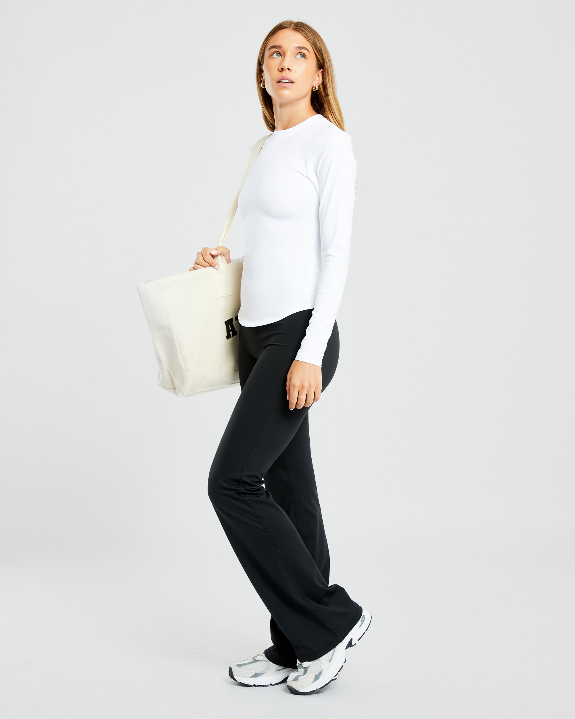 Sculpt Long Sleeve Top - Blanc