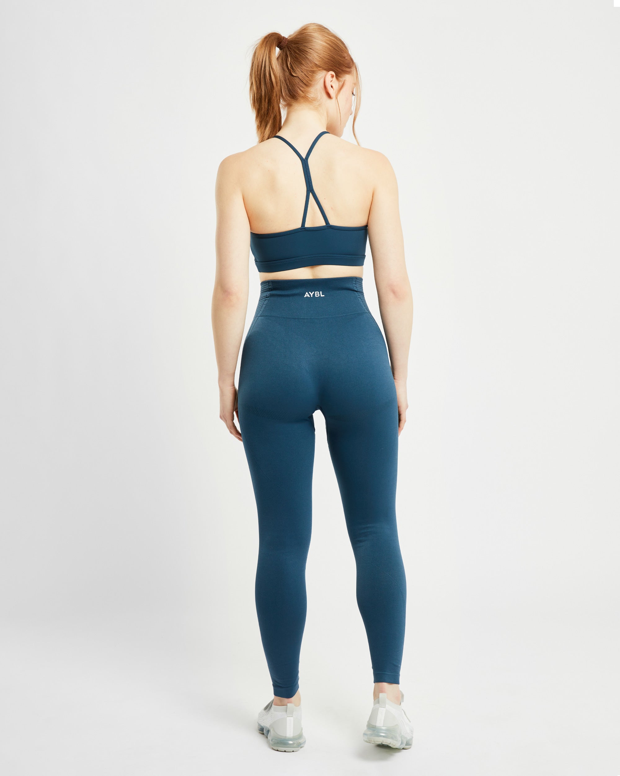 Essential Ruched Sports Bra - Marine Bleu