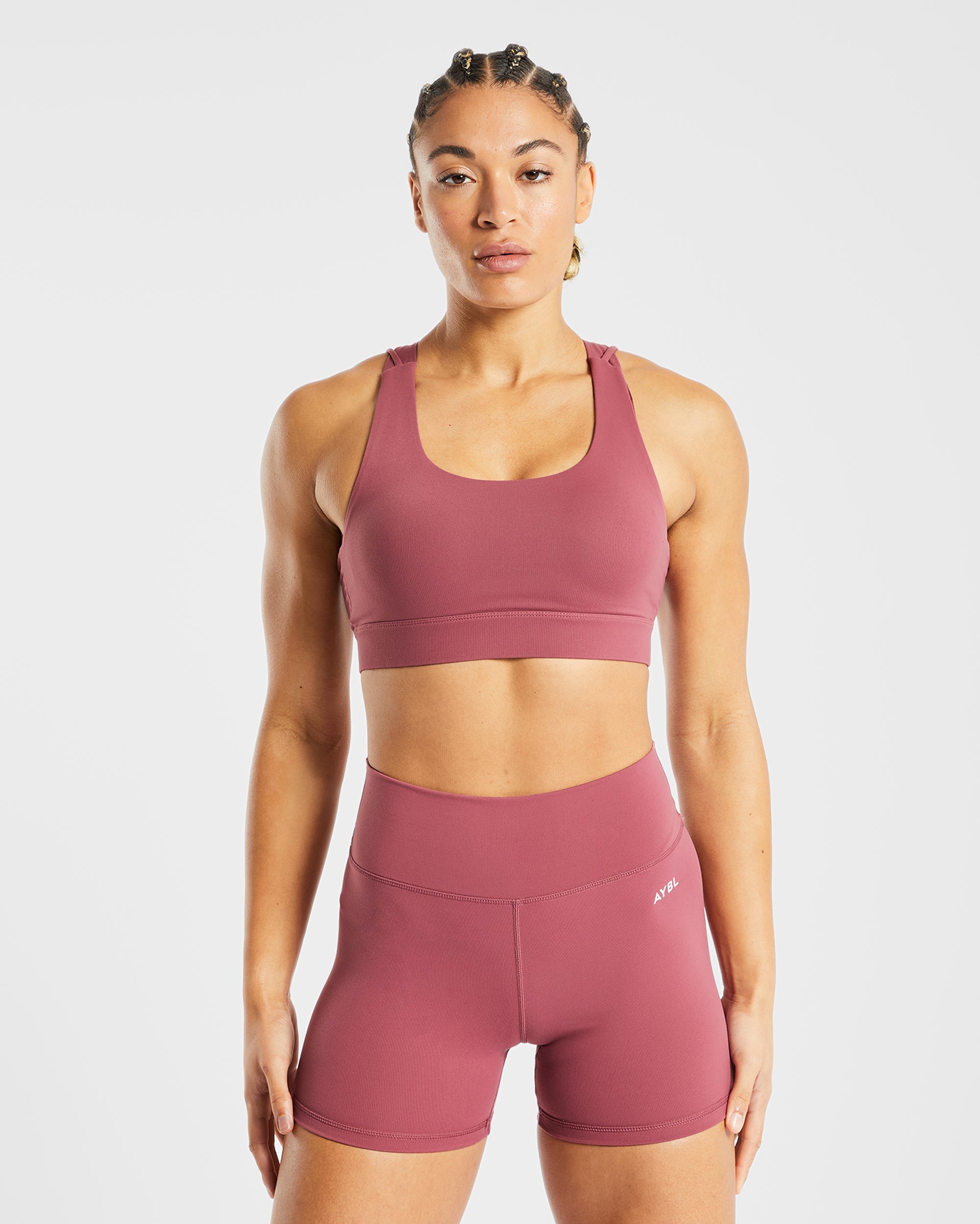 Core Sports Bra - Brick Rouge