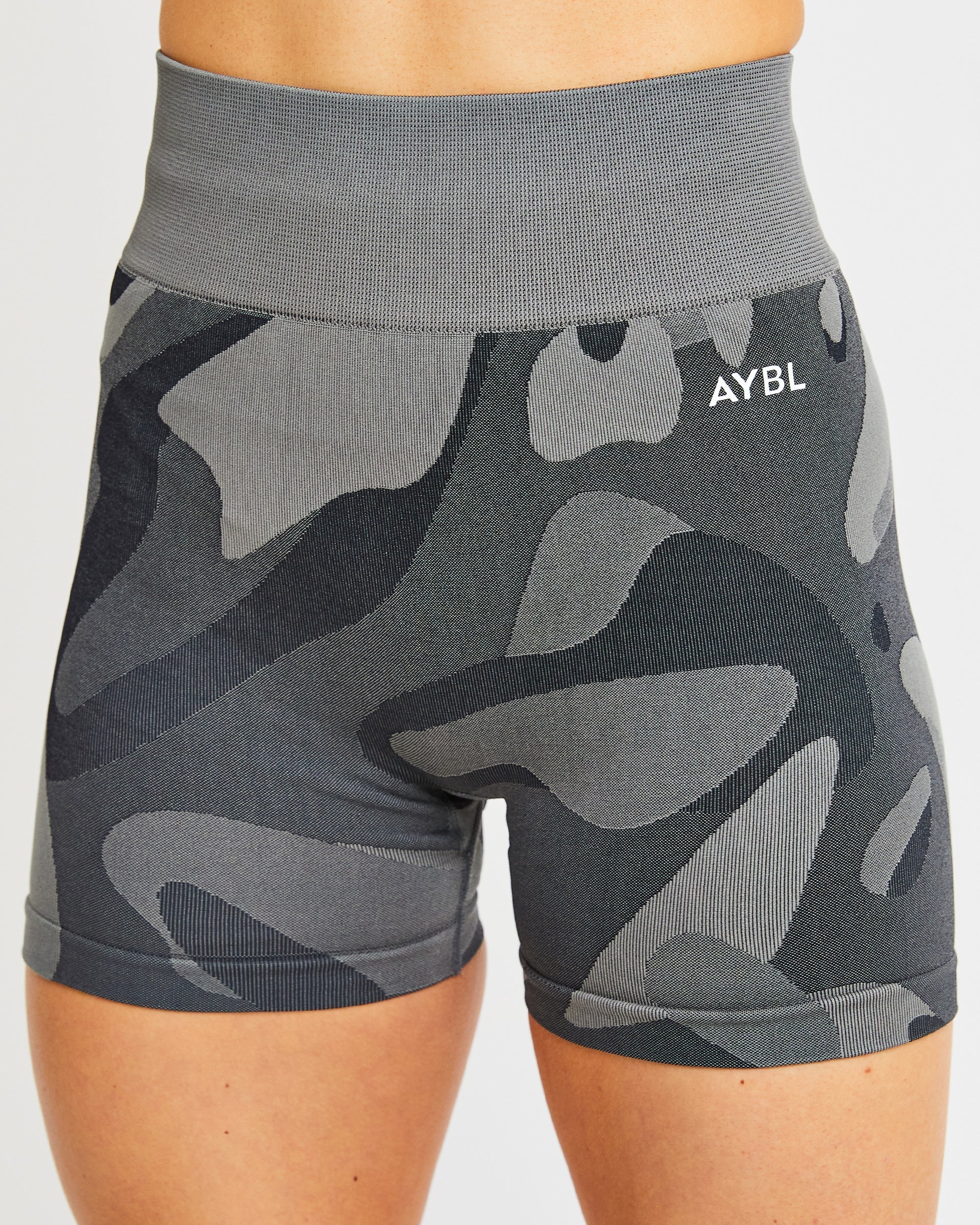 Abstract Seamless Shorts - Charcoal