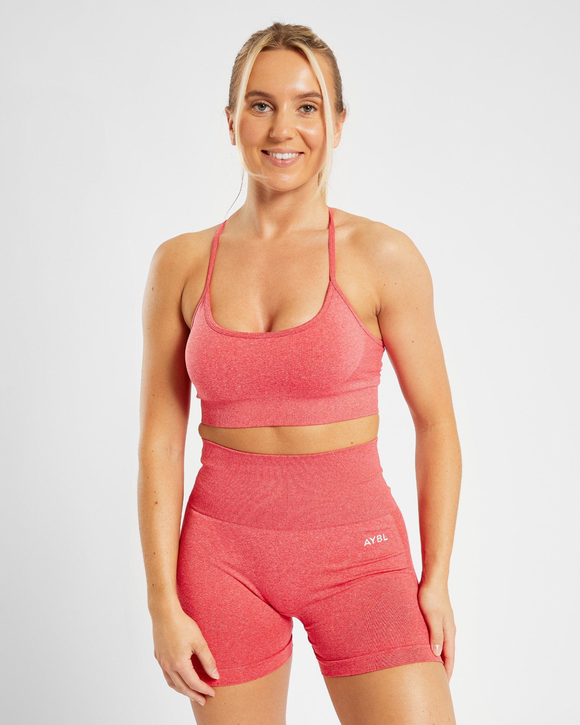 Empower Seamless Sports Bra - Coral Rouge Marl