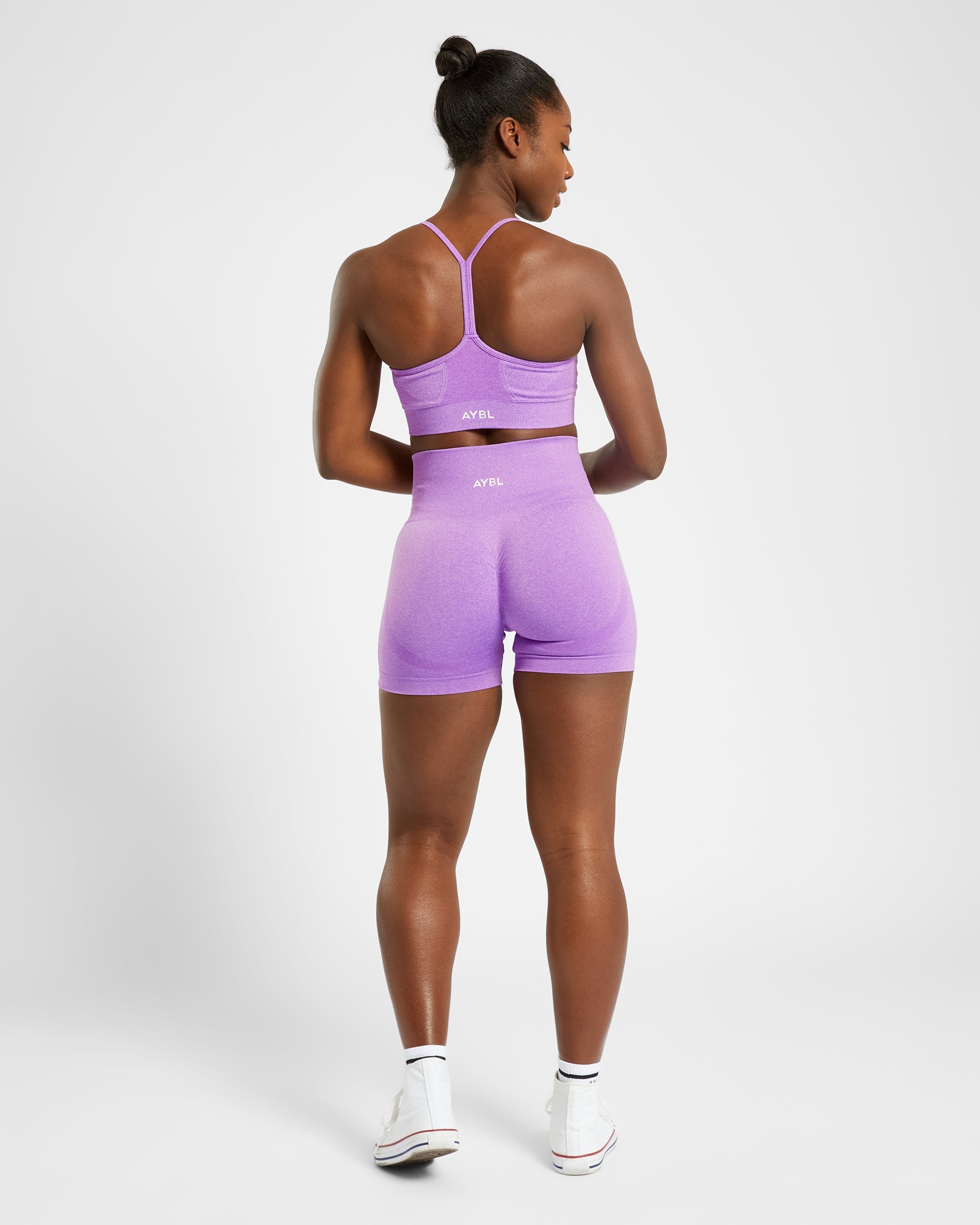 Empower Seamless Shorts - Violet Marl
