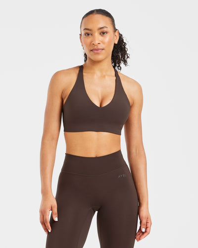 Staple Sports Bra - Coffee Brun