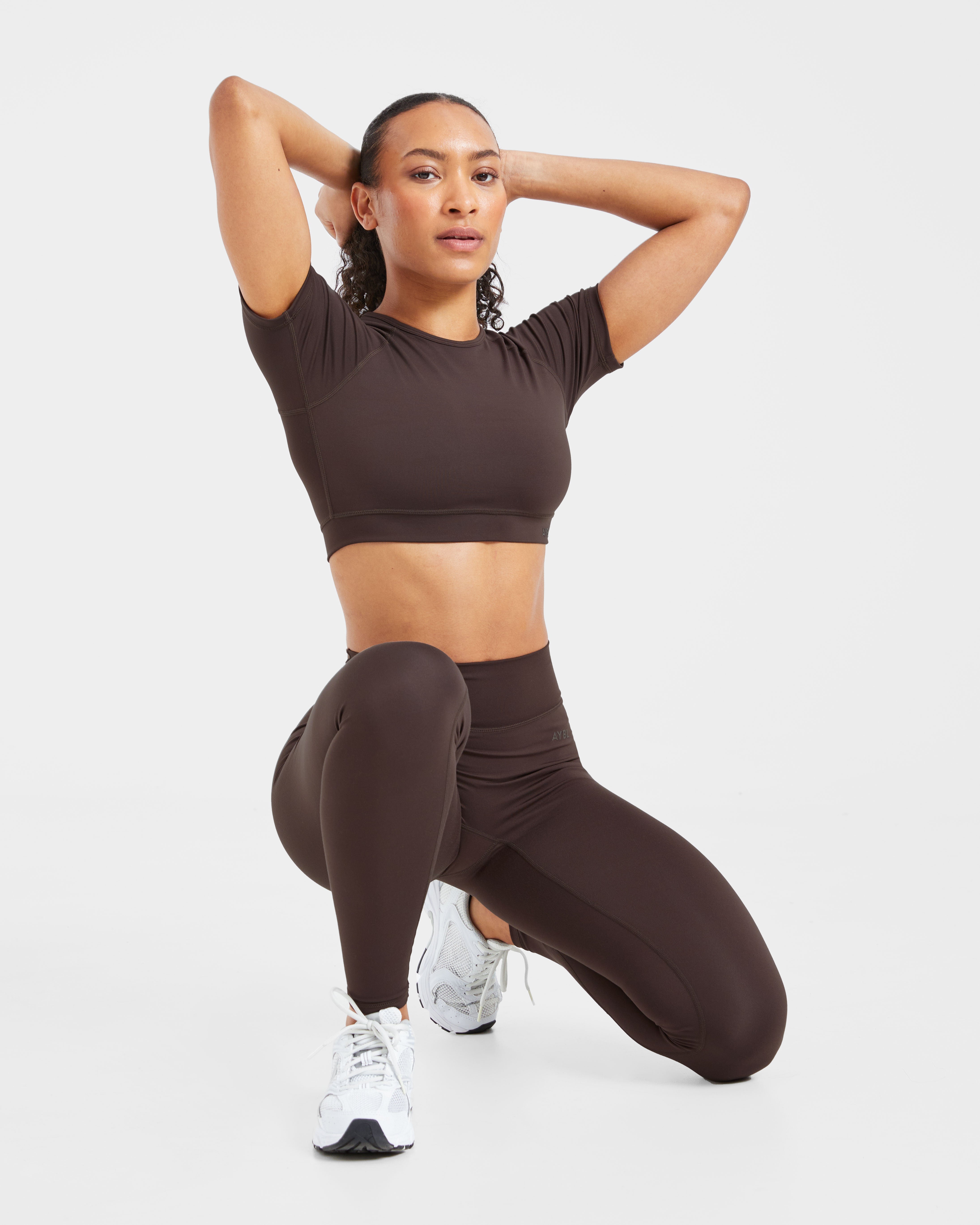 Staple Crop Top - Coffee Brun