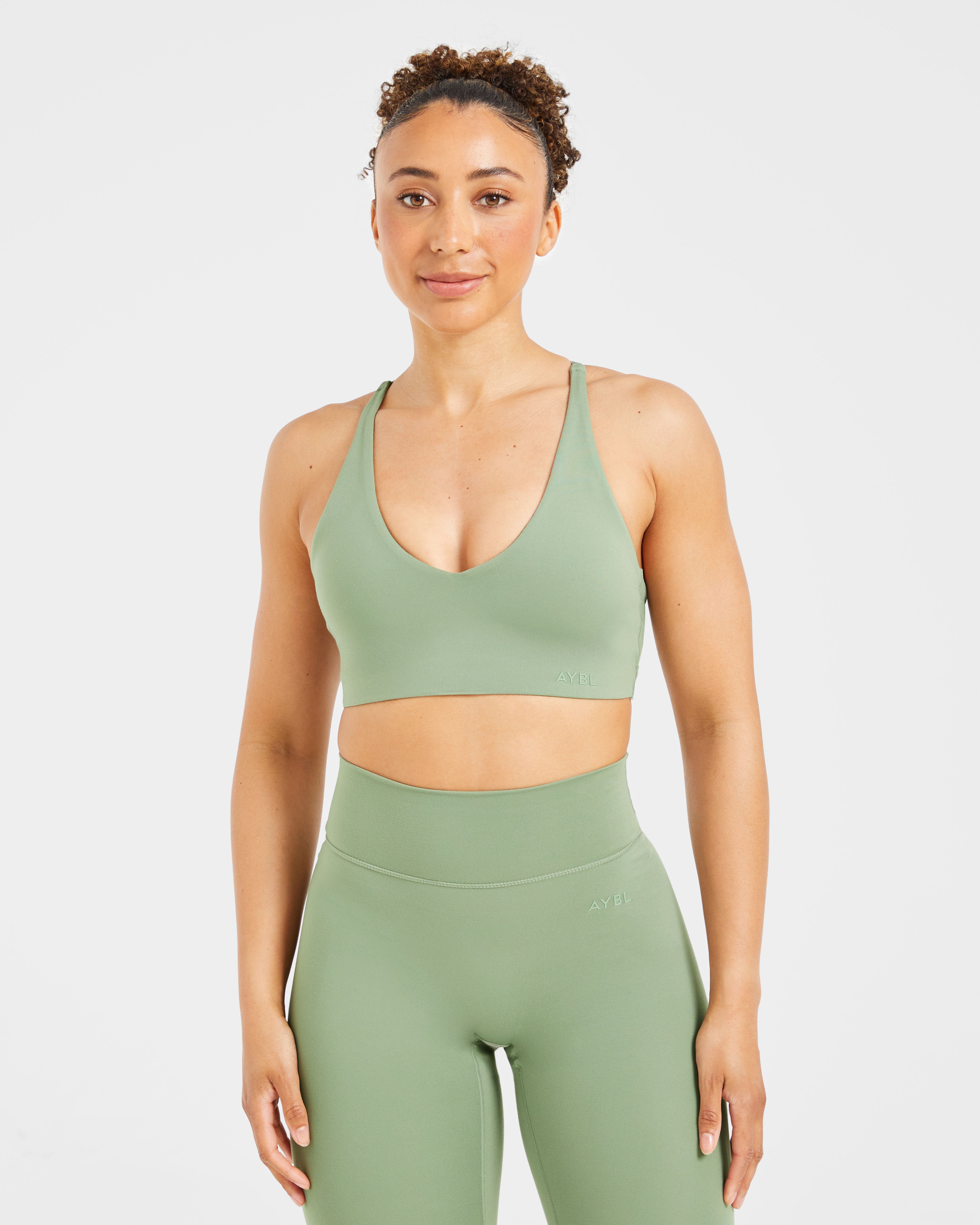 Staple Sports Bra - Olive Vert