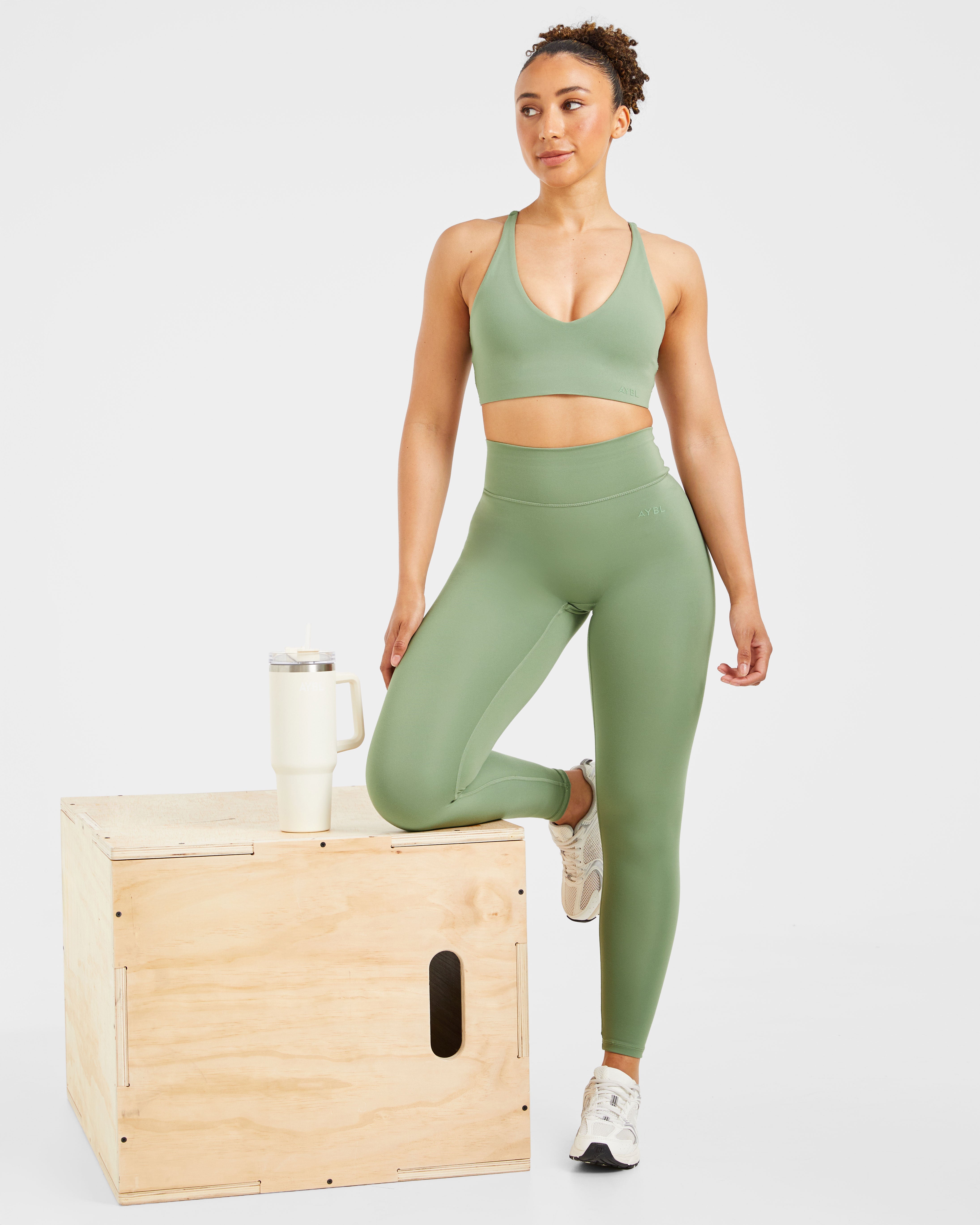 Legging basique taille haute vert forêt | FR Legging basique taille haute vert forêt | FR
