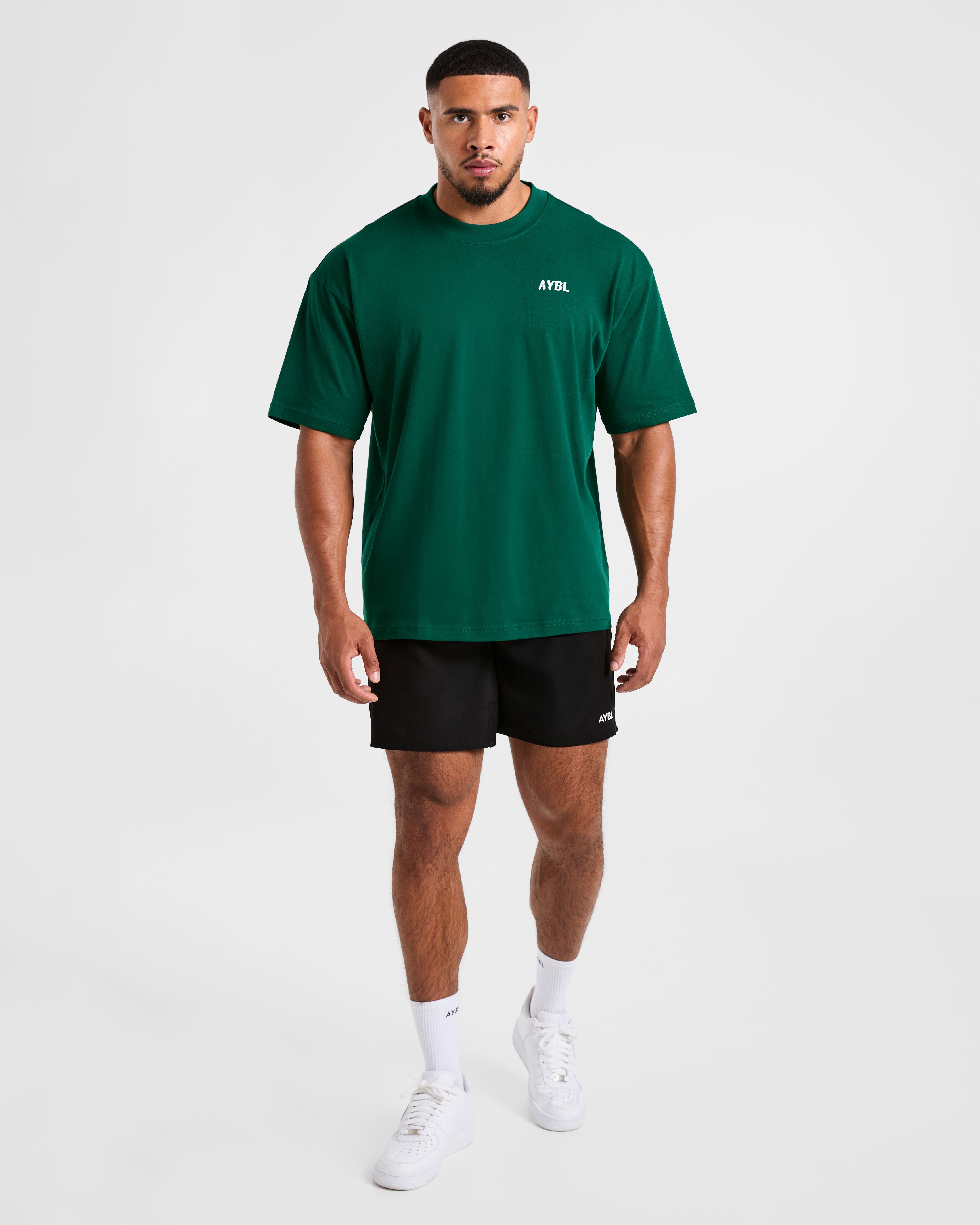Lift Heavy Oversized T Shirt - Forest Vert