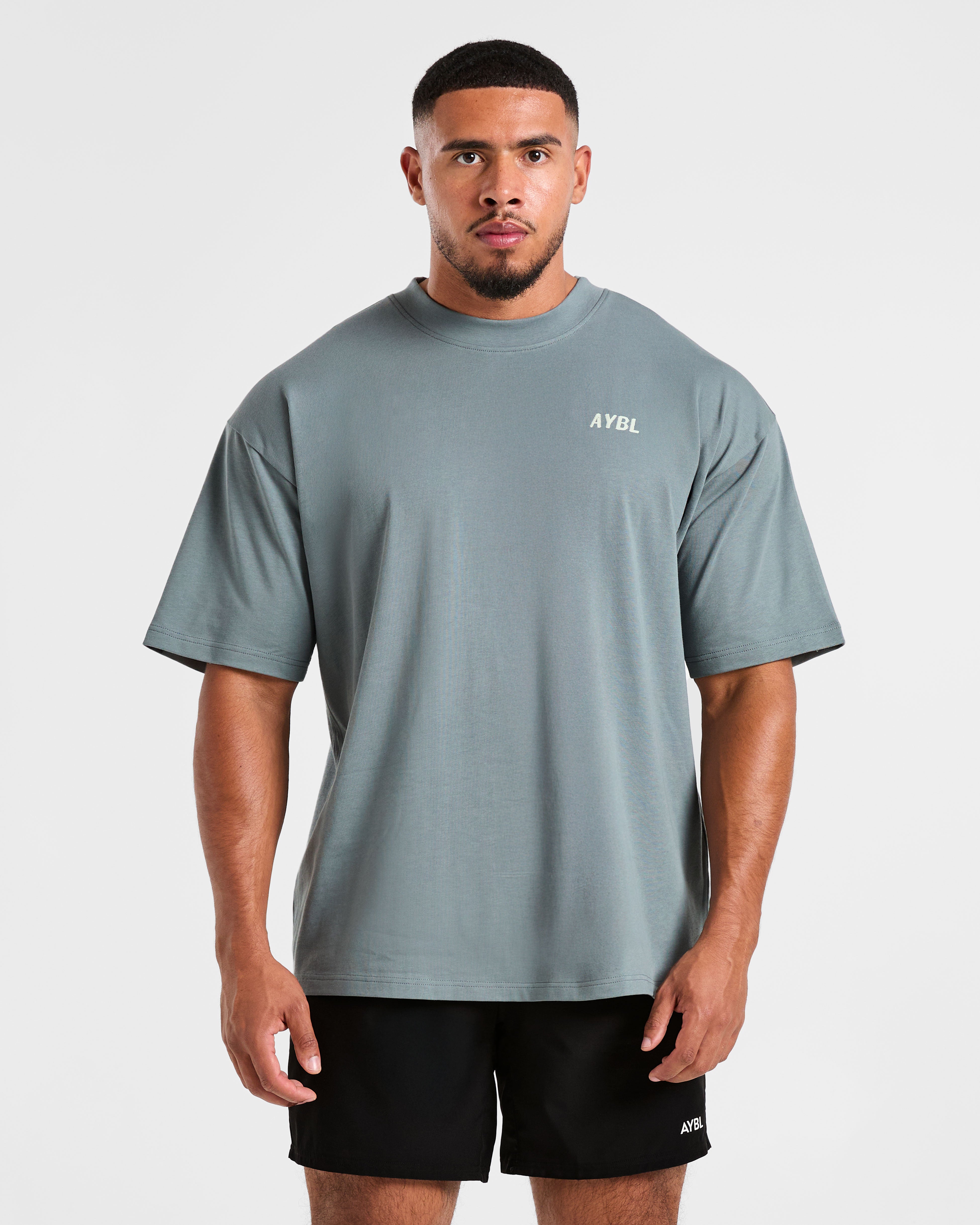 Lift Heavy Oversized T Shirt - Slate Bleu