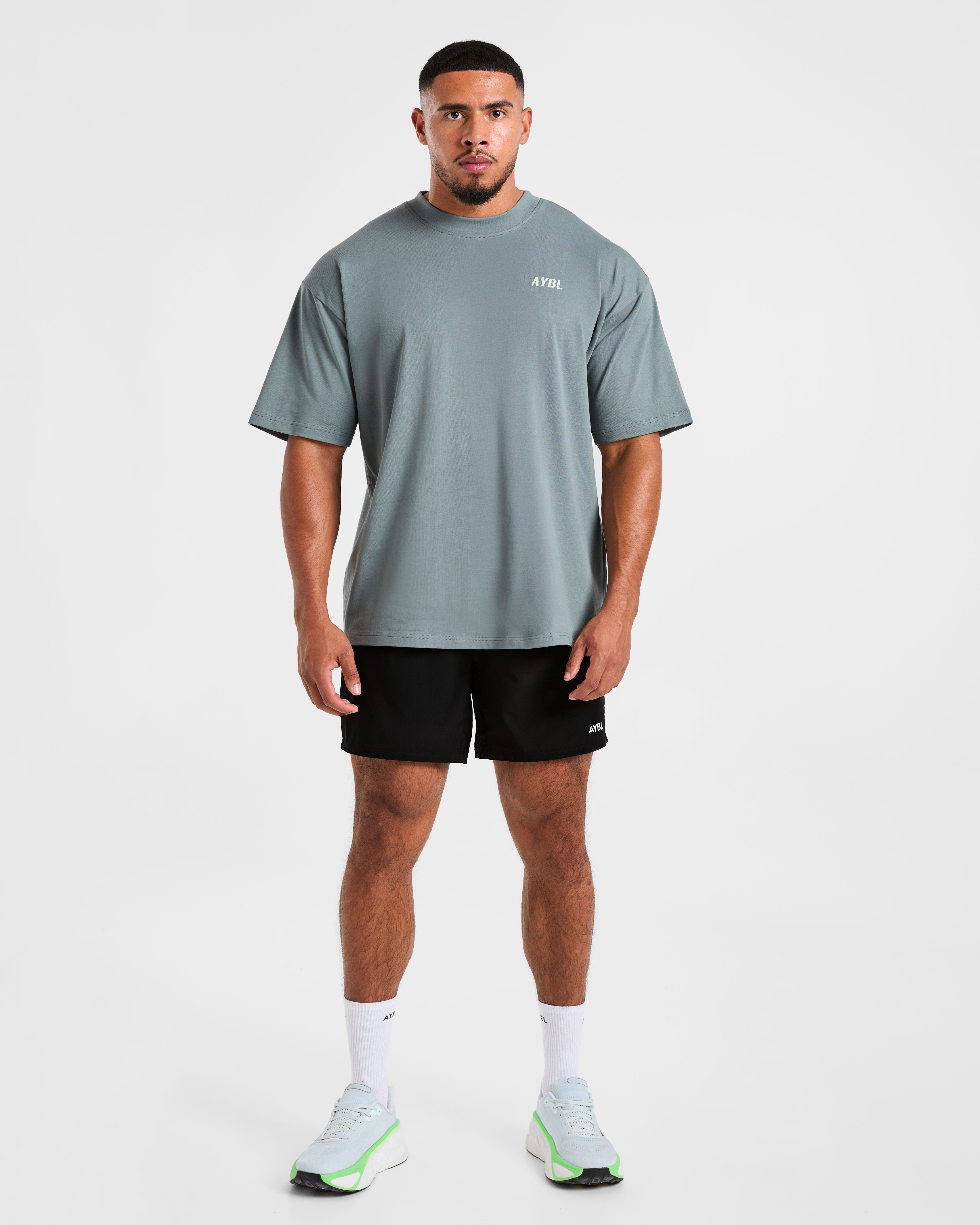 Lift Heavy Oversized T Shirt - Slate Bleu