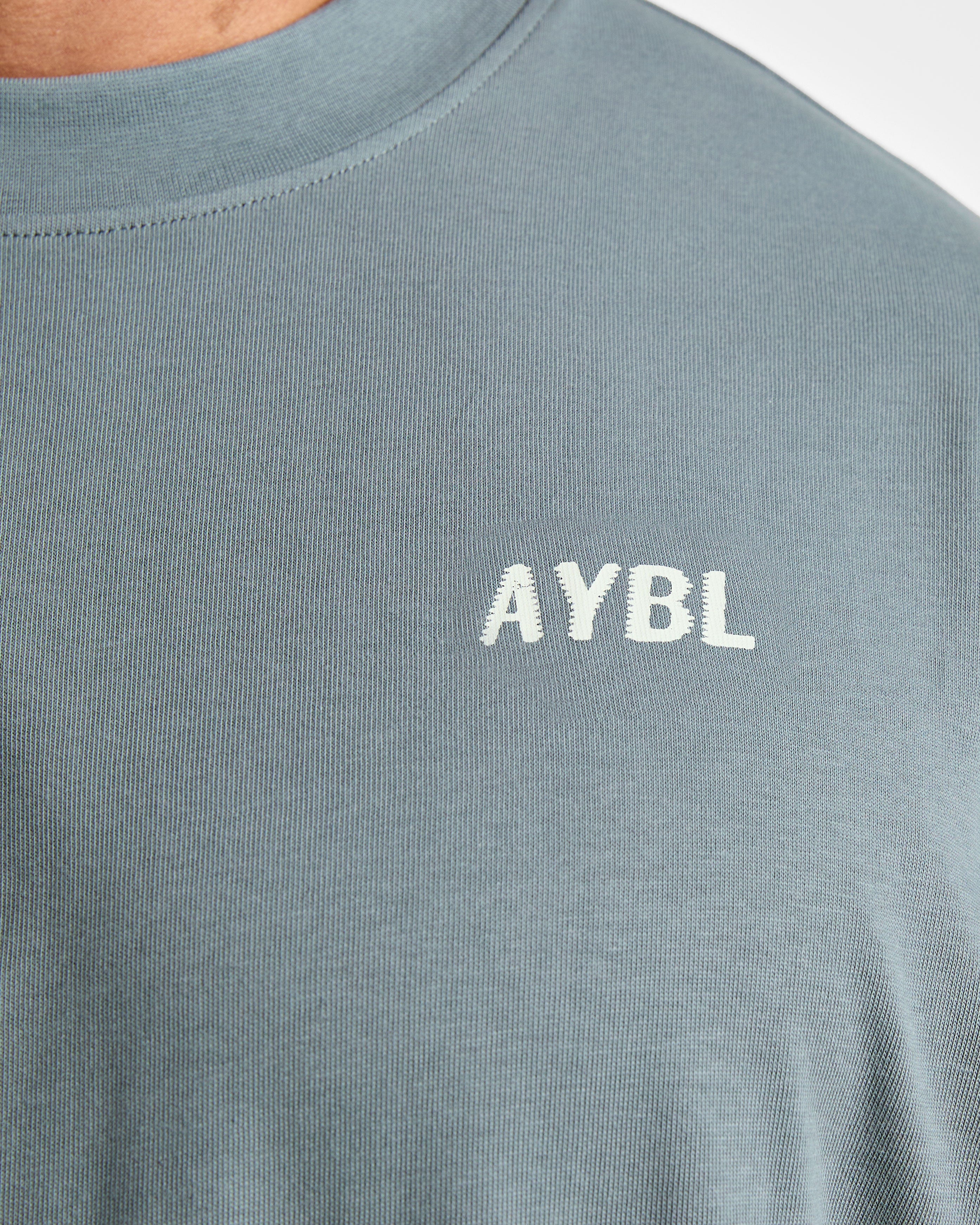 Lift Heavy Oversized T Shirt - Slate Bleu