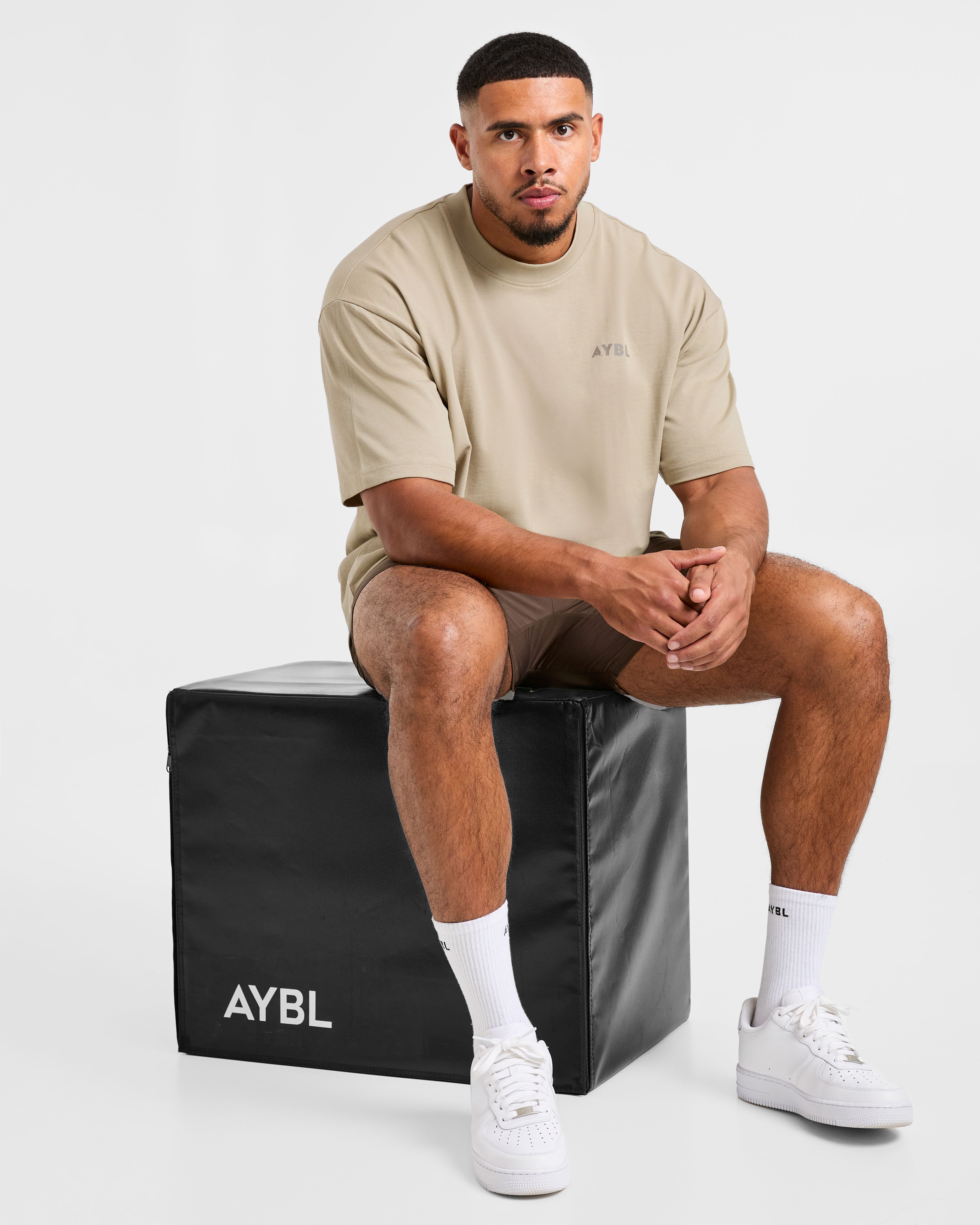 Future Fitness Oversized T Shirt - Dusty Sand