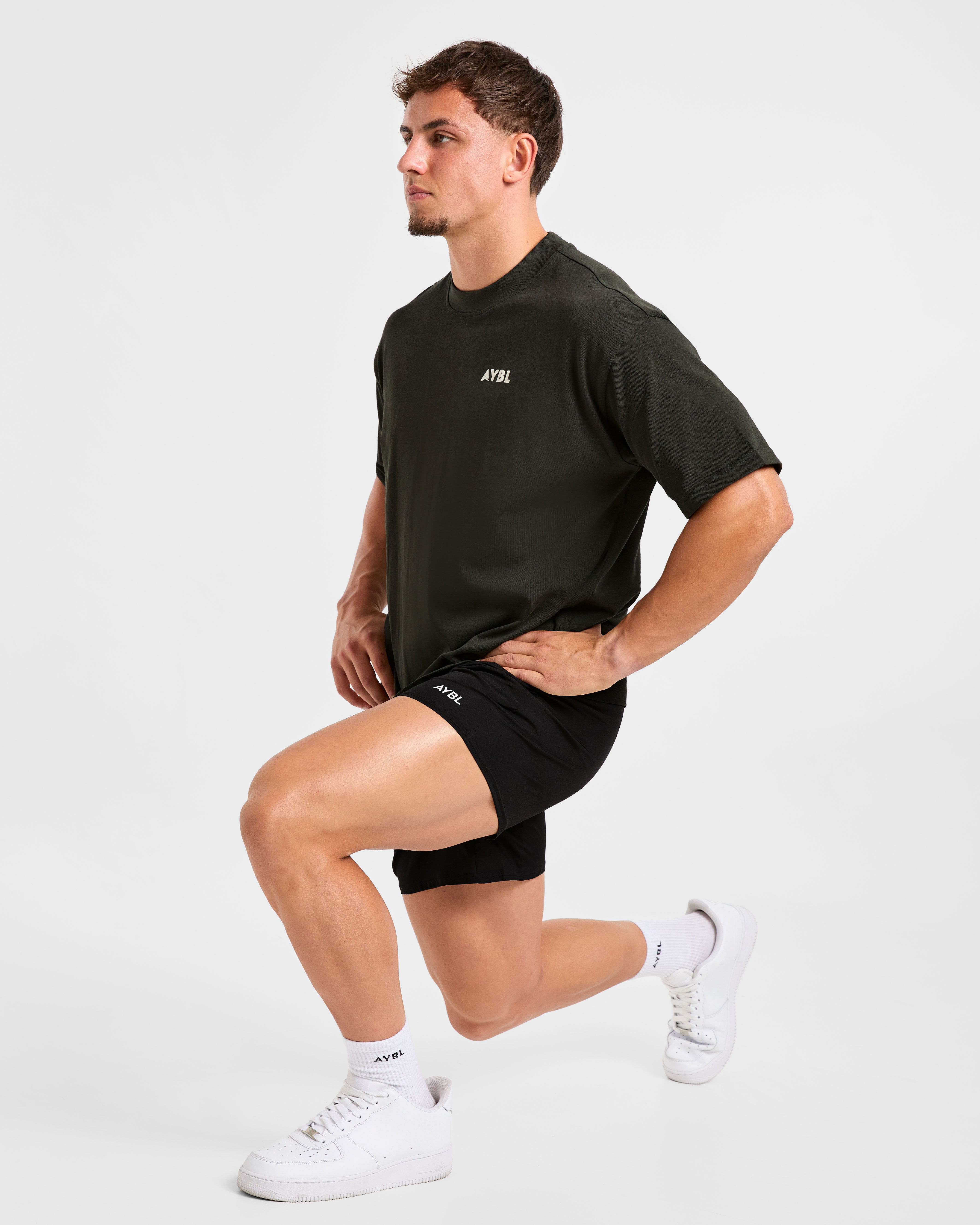 Future Fitness Oversized T Shirt - Charcoal/Mauve