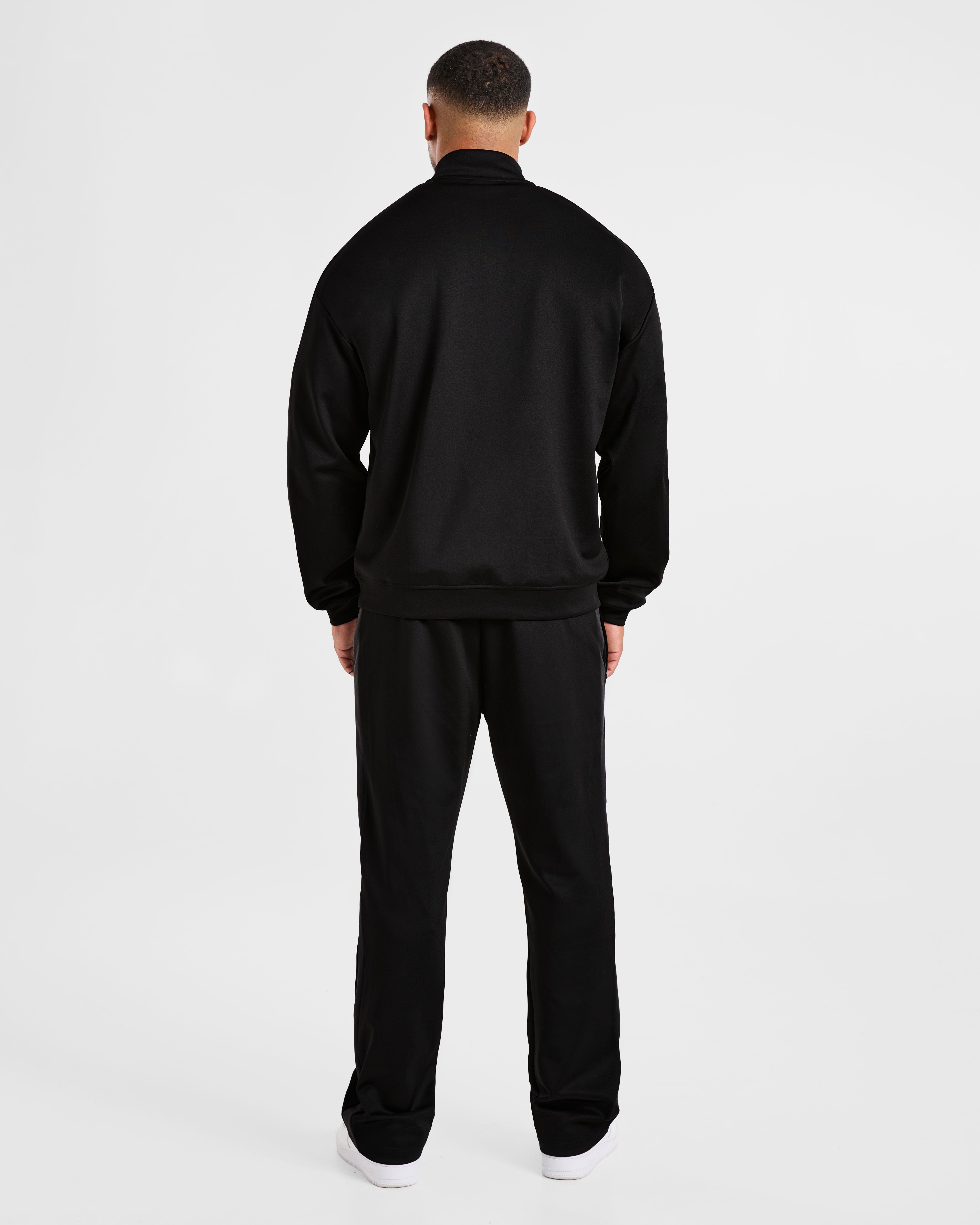 Classic Track 1/4 Zip Pullover - Noir/Charcoal