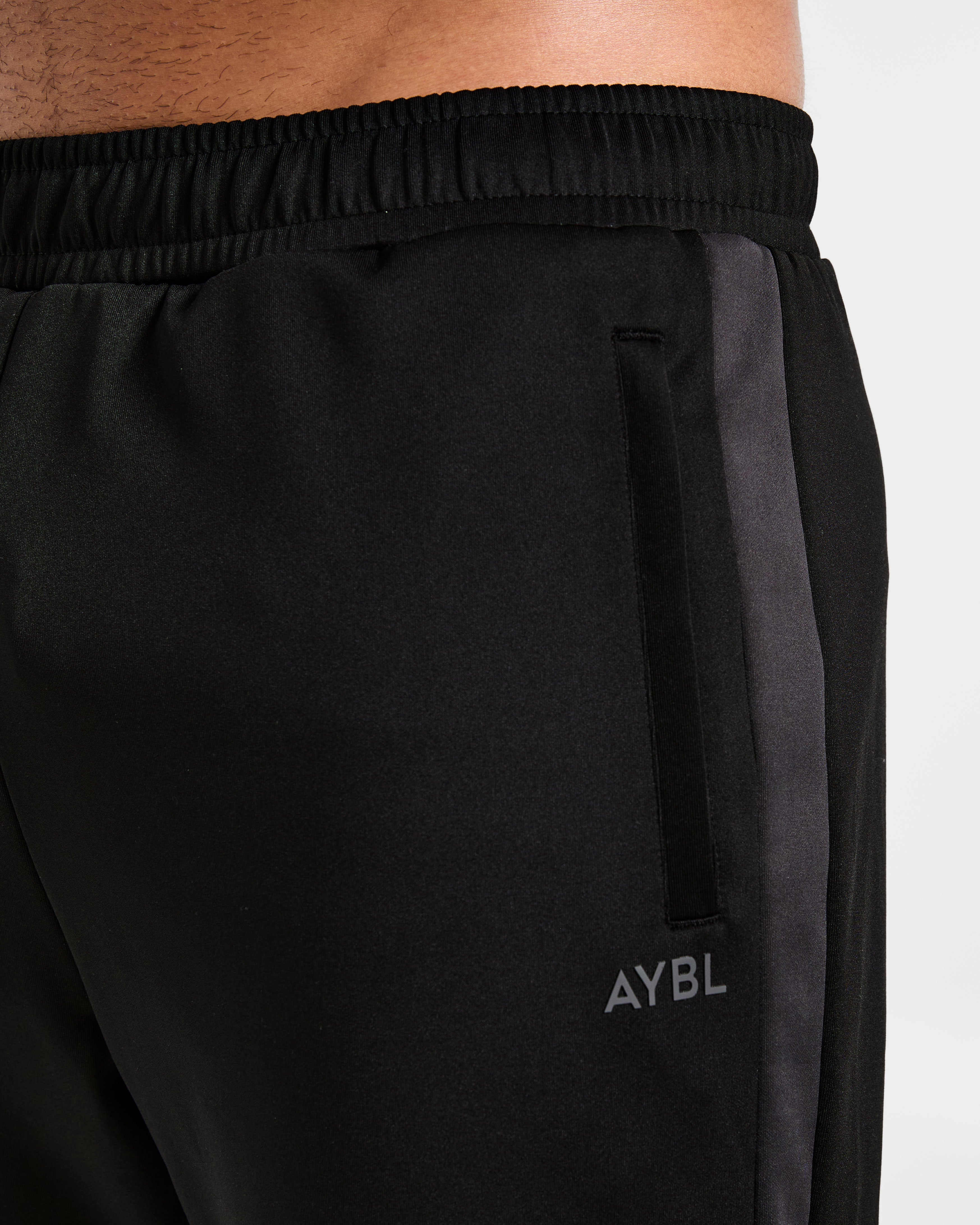 Classic Track Straight Leg Joggers - Noir/Charcoal