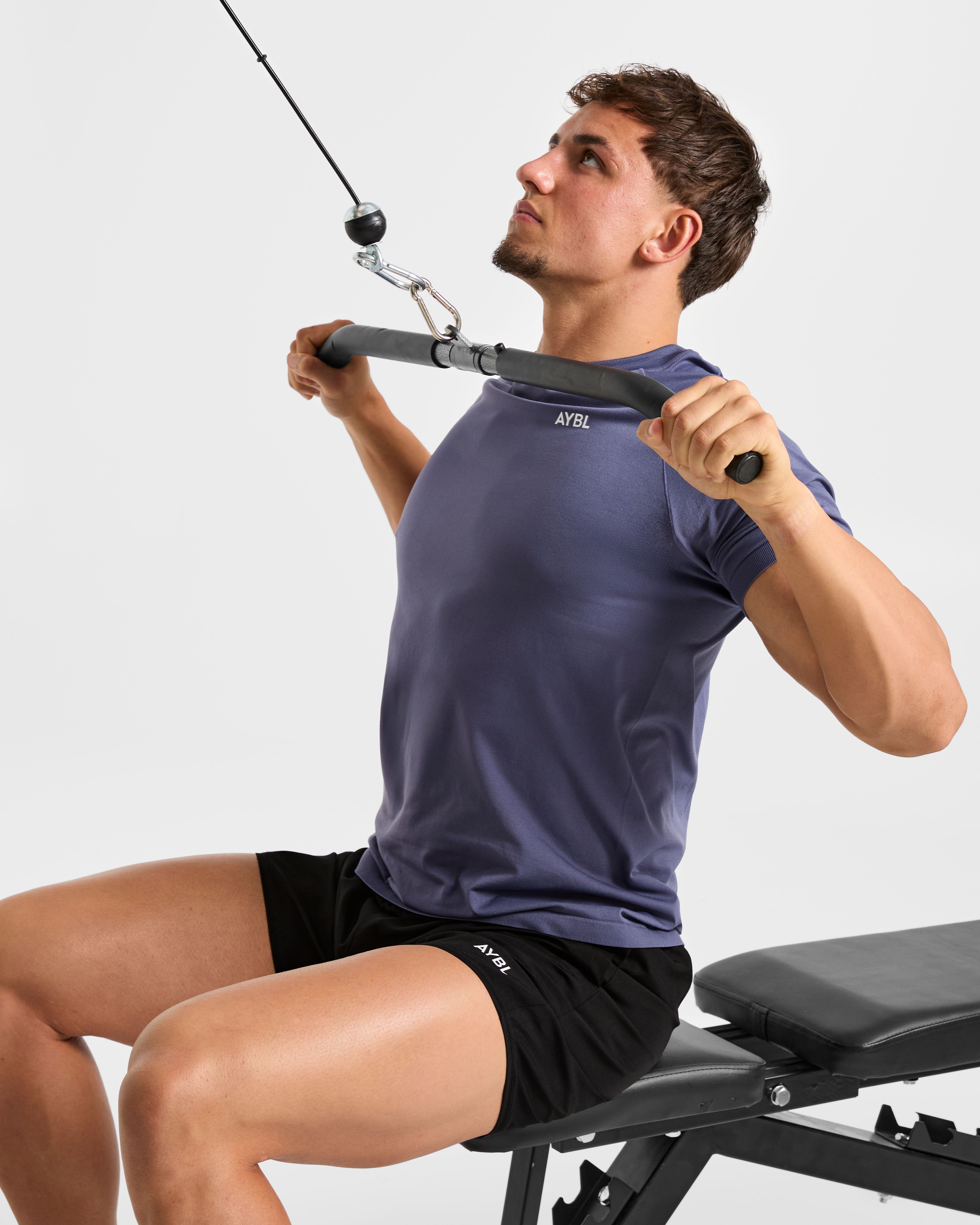 Ascend Seamless T Shirt - Denim Bleu