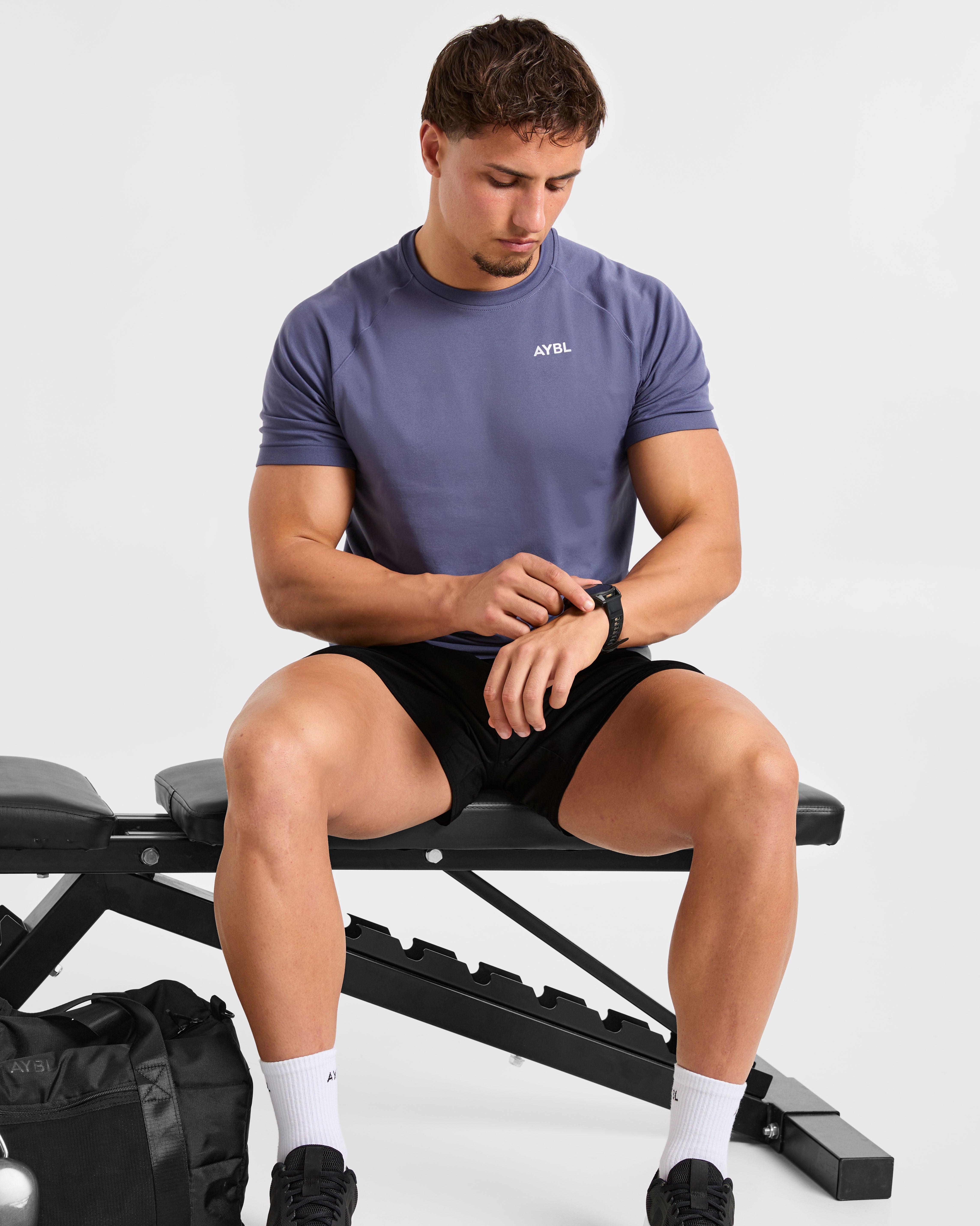 Ascend Seamless T Shirt - Denim Bleu