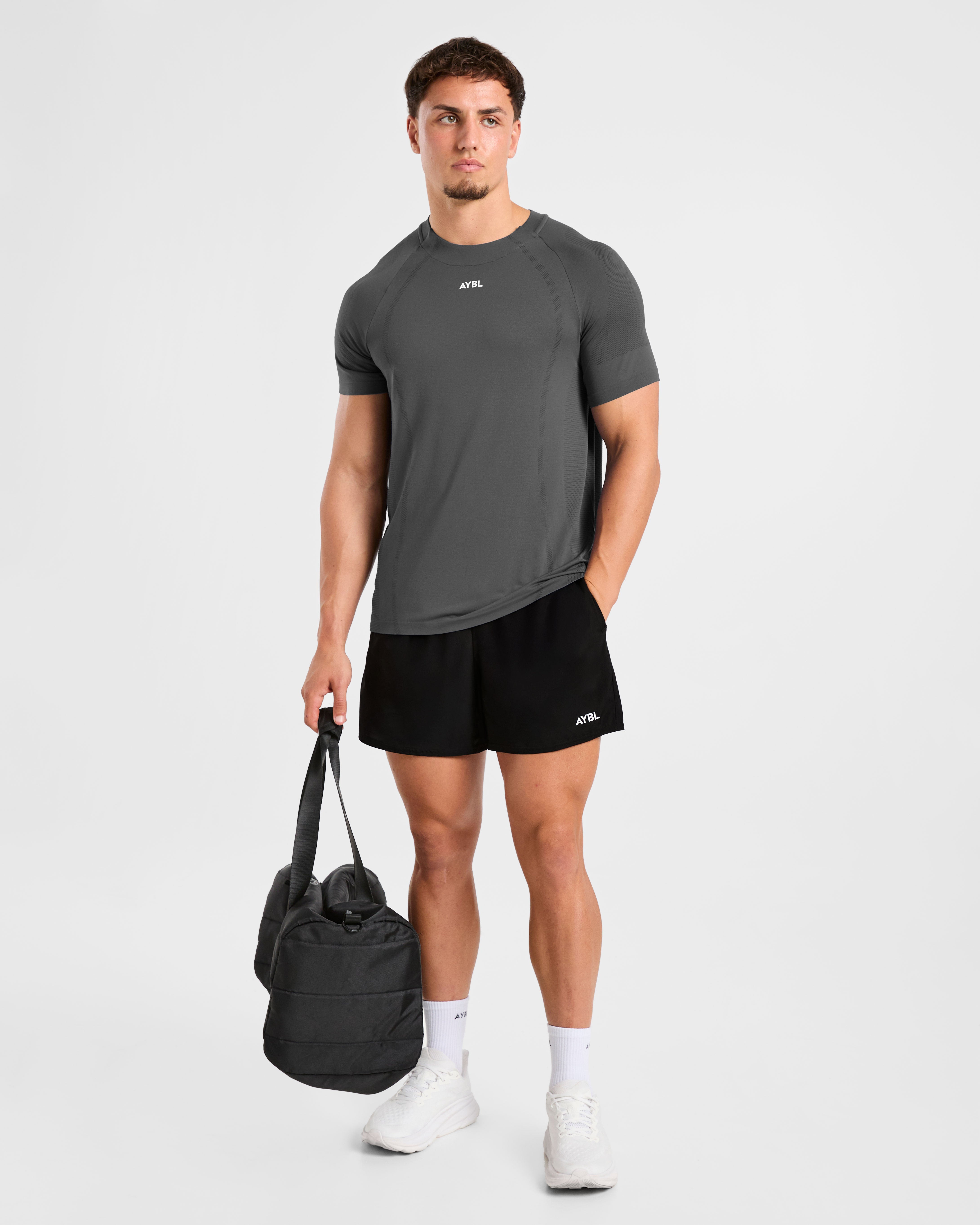 Attain Seamless T Shirt - Storm Gris