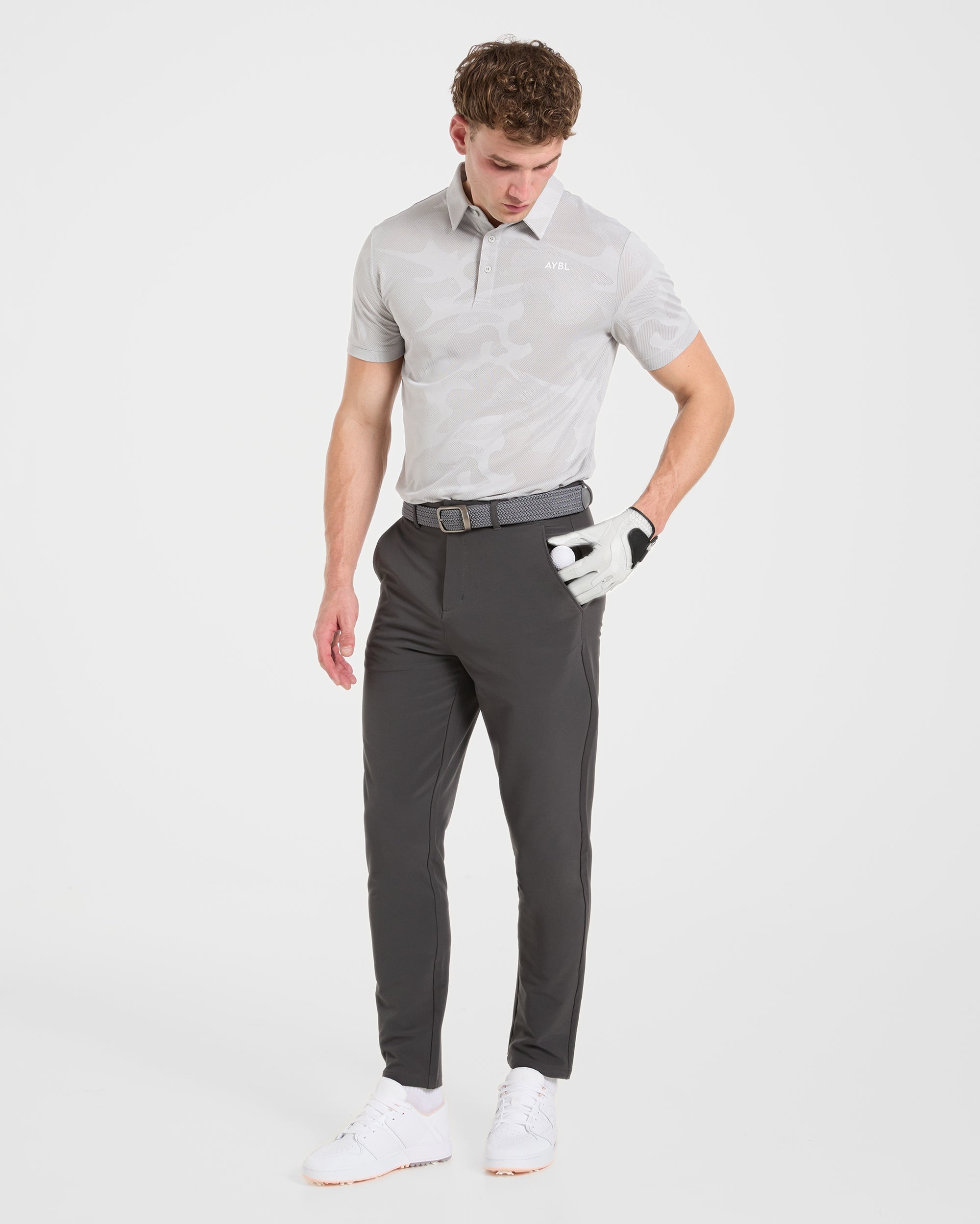 Camo Polo - Ice Grey