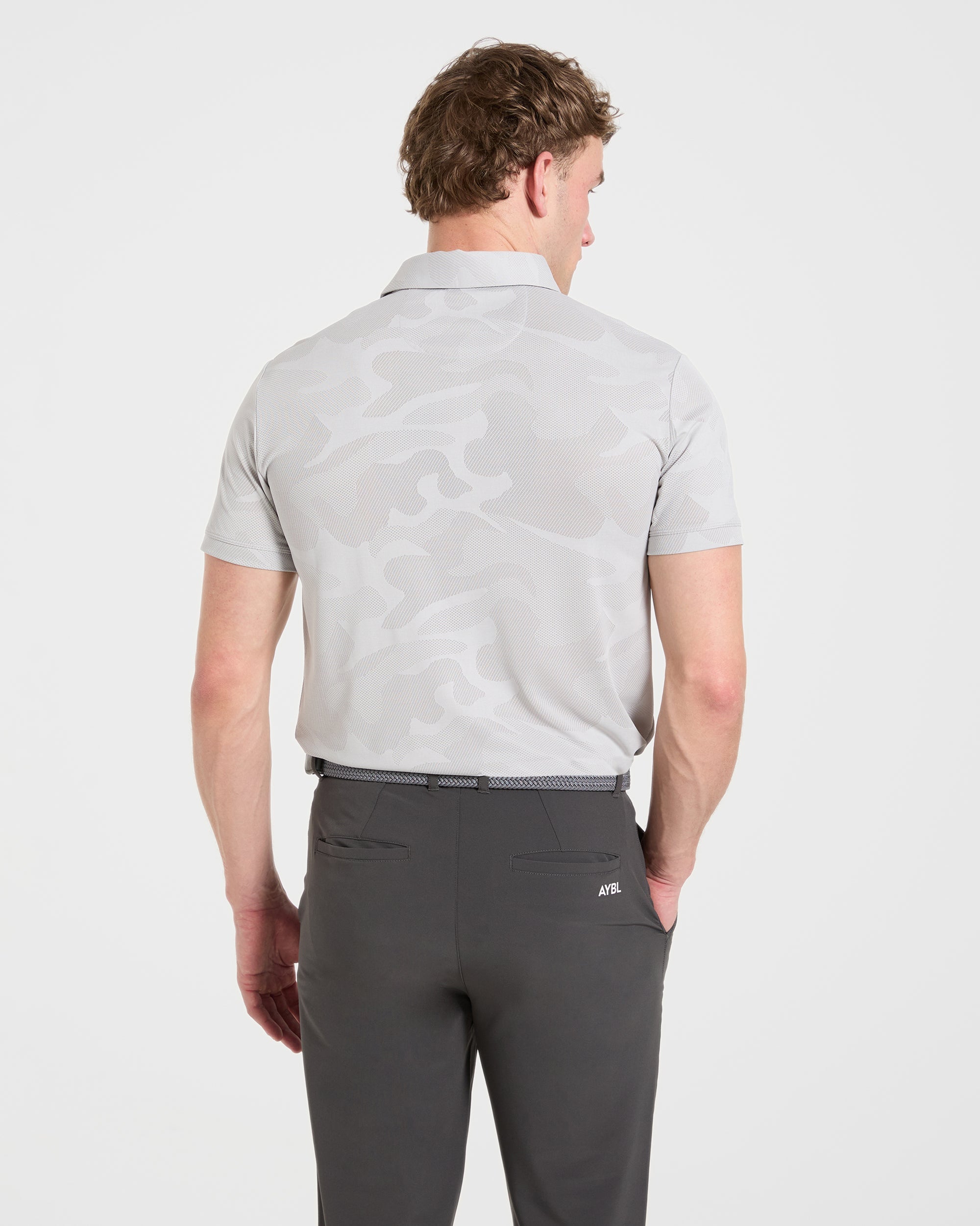 Camo Polo - Ice Grey
