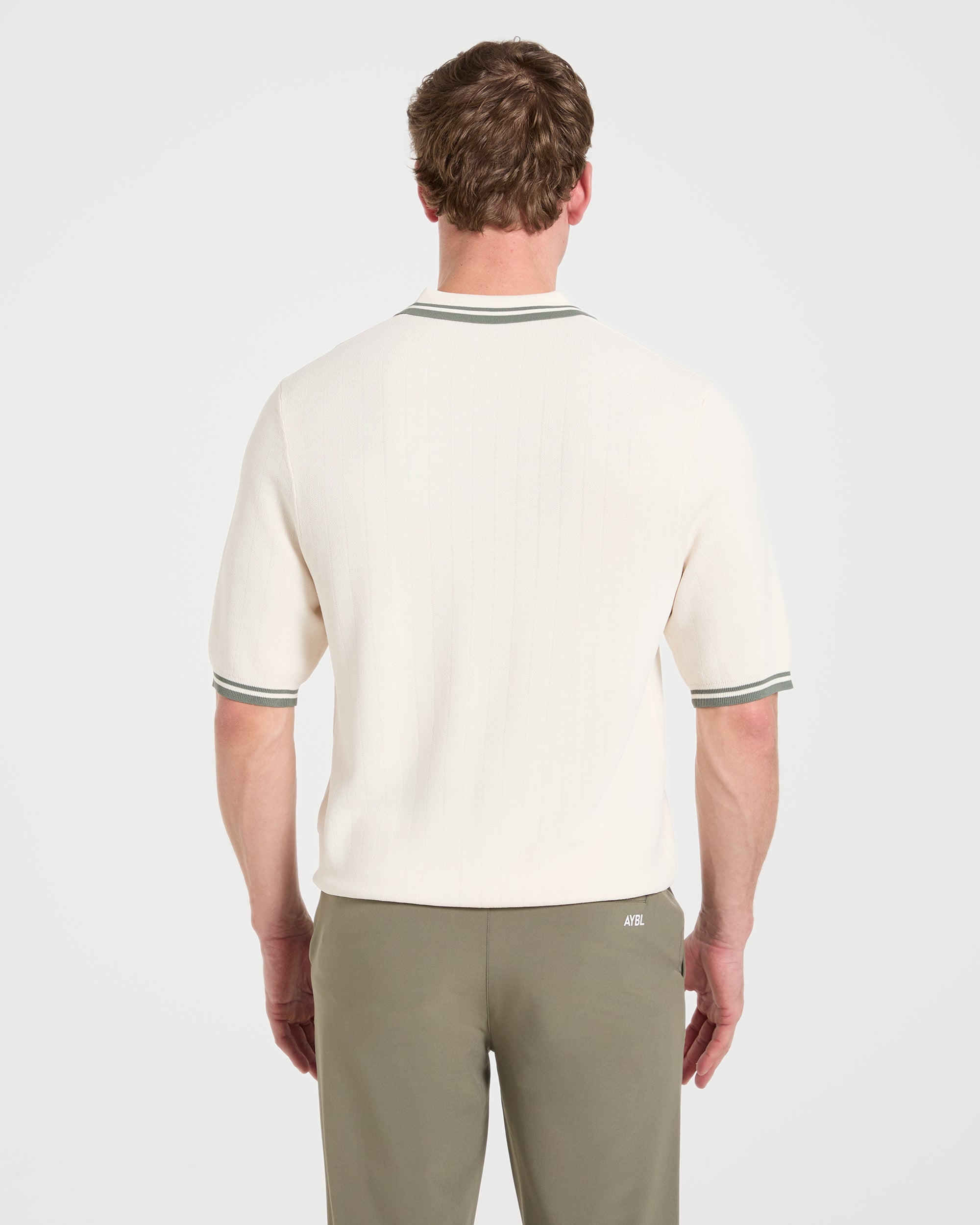 Classic Knitted Polo - Off White
