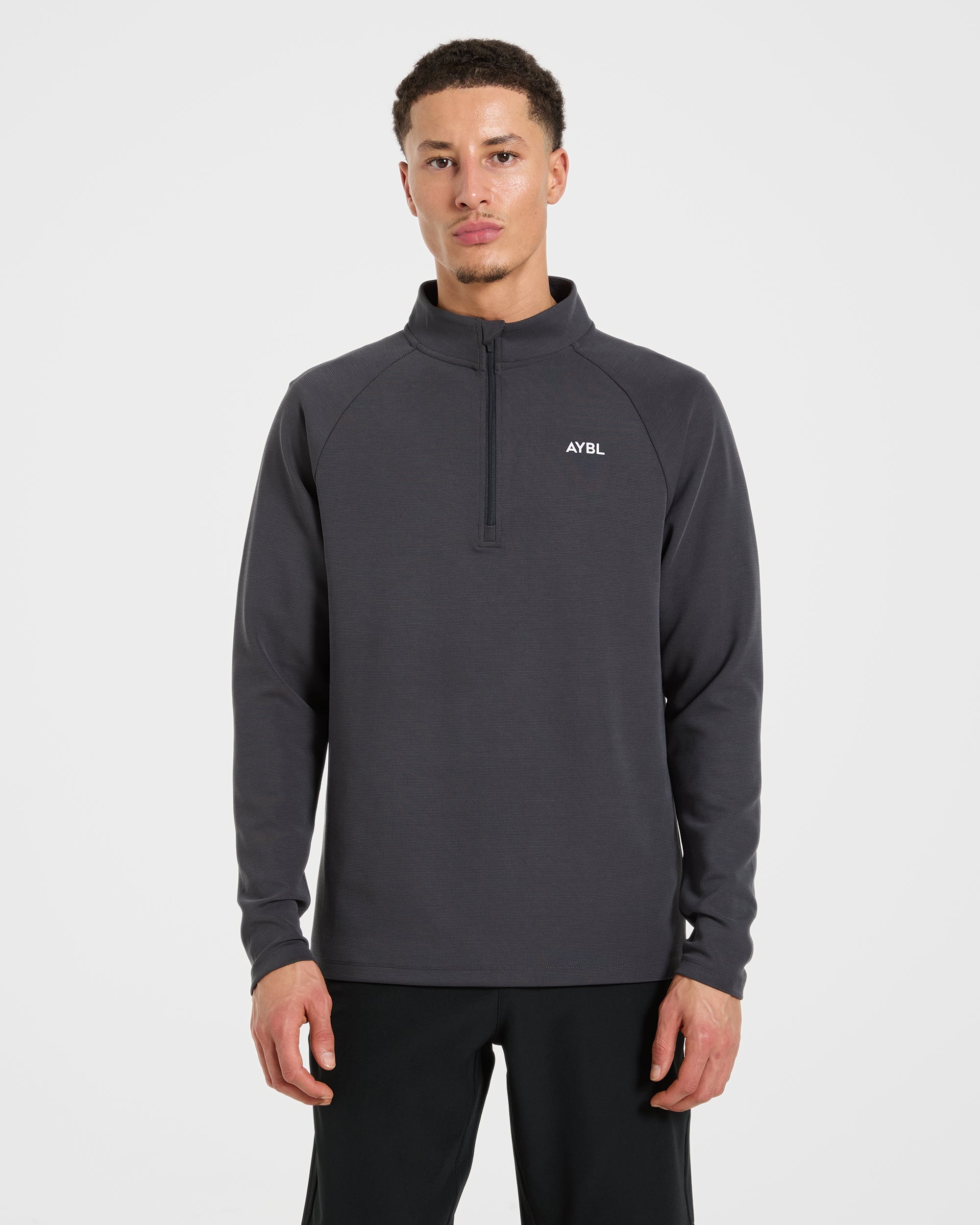 Precision Hybrid 1/4 Zip Pullover - Charcoal