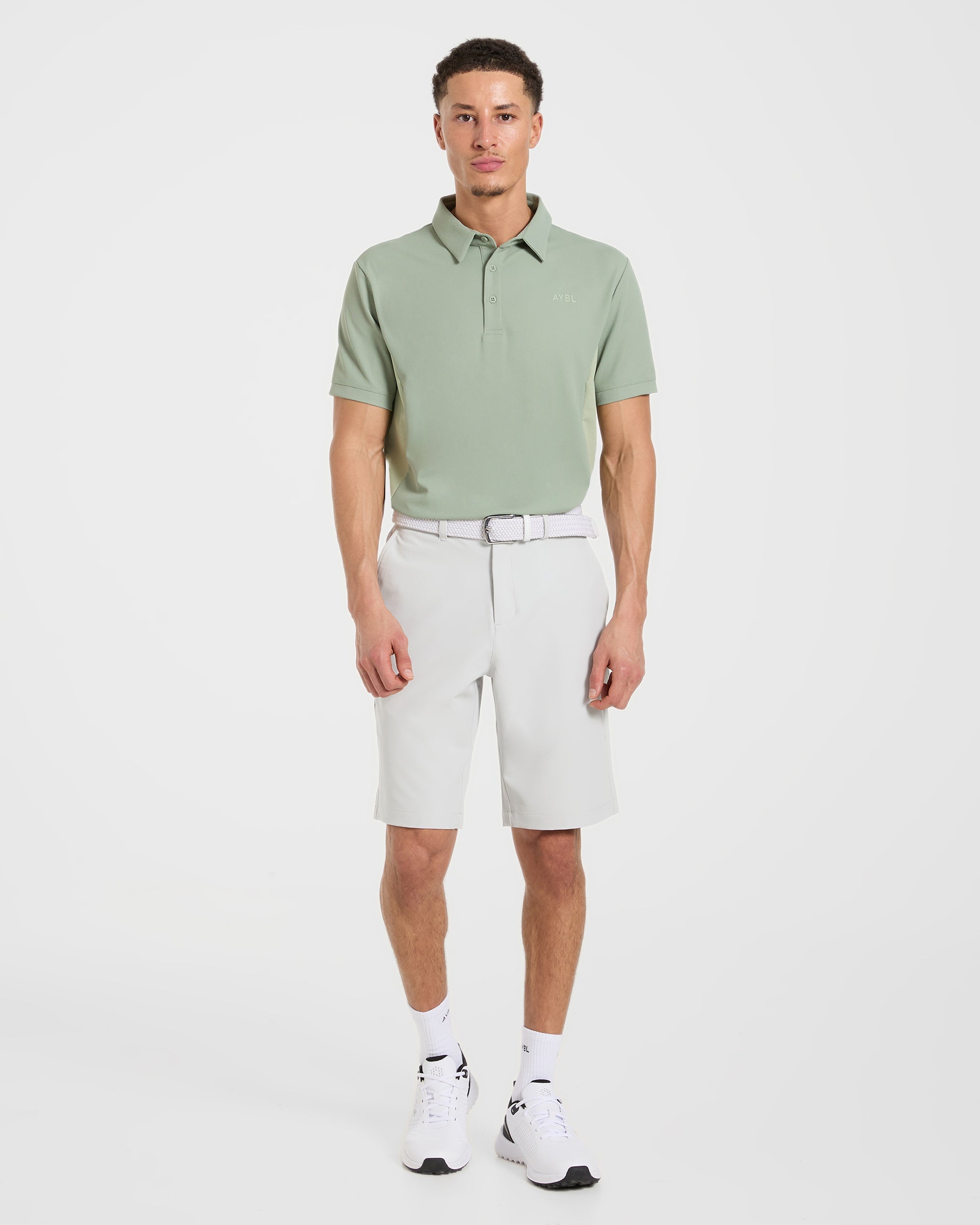 Edge Polo - Muted Olive Green