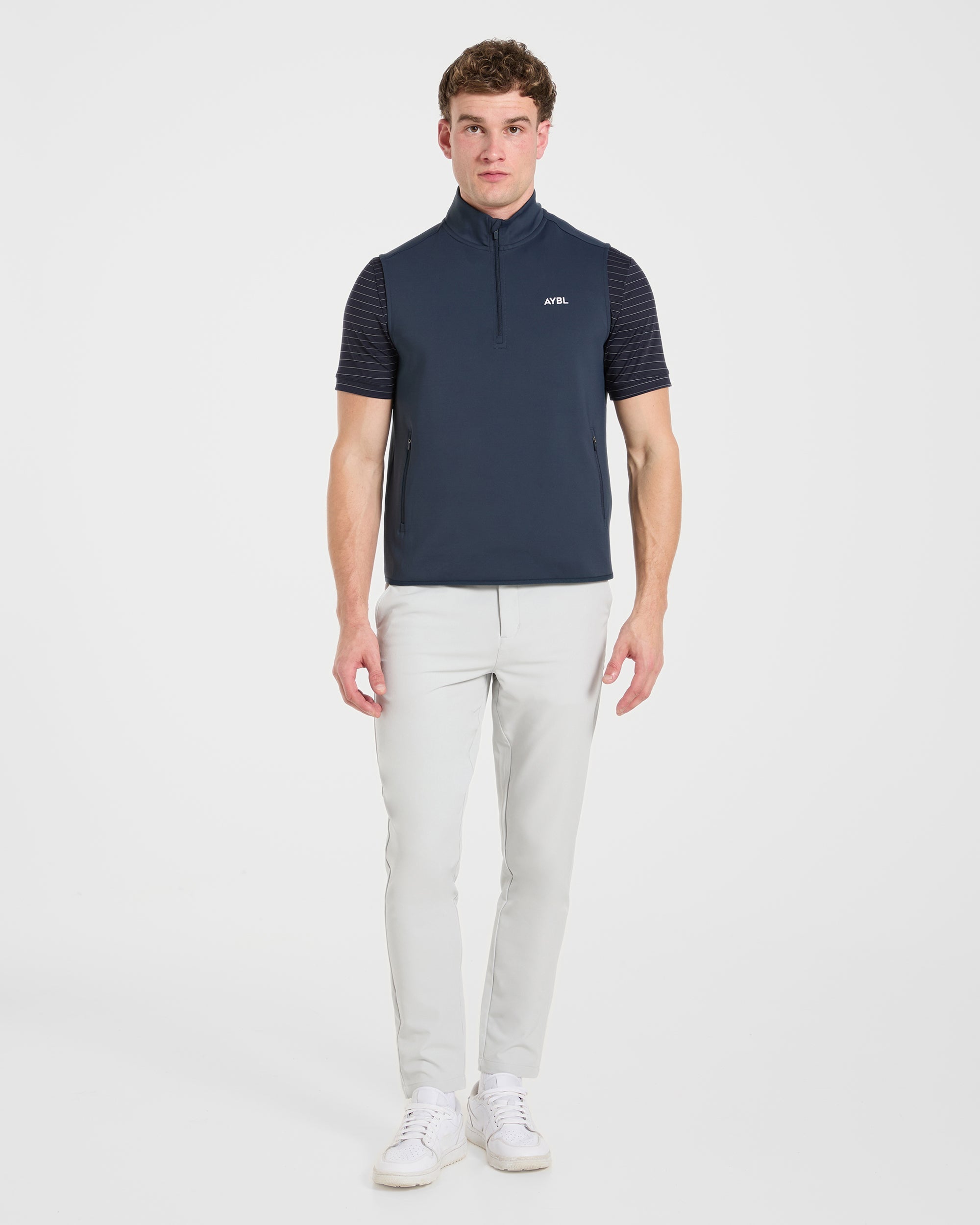 Precision 1/4 Zip Vest - Navy Blue