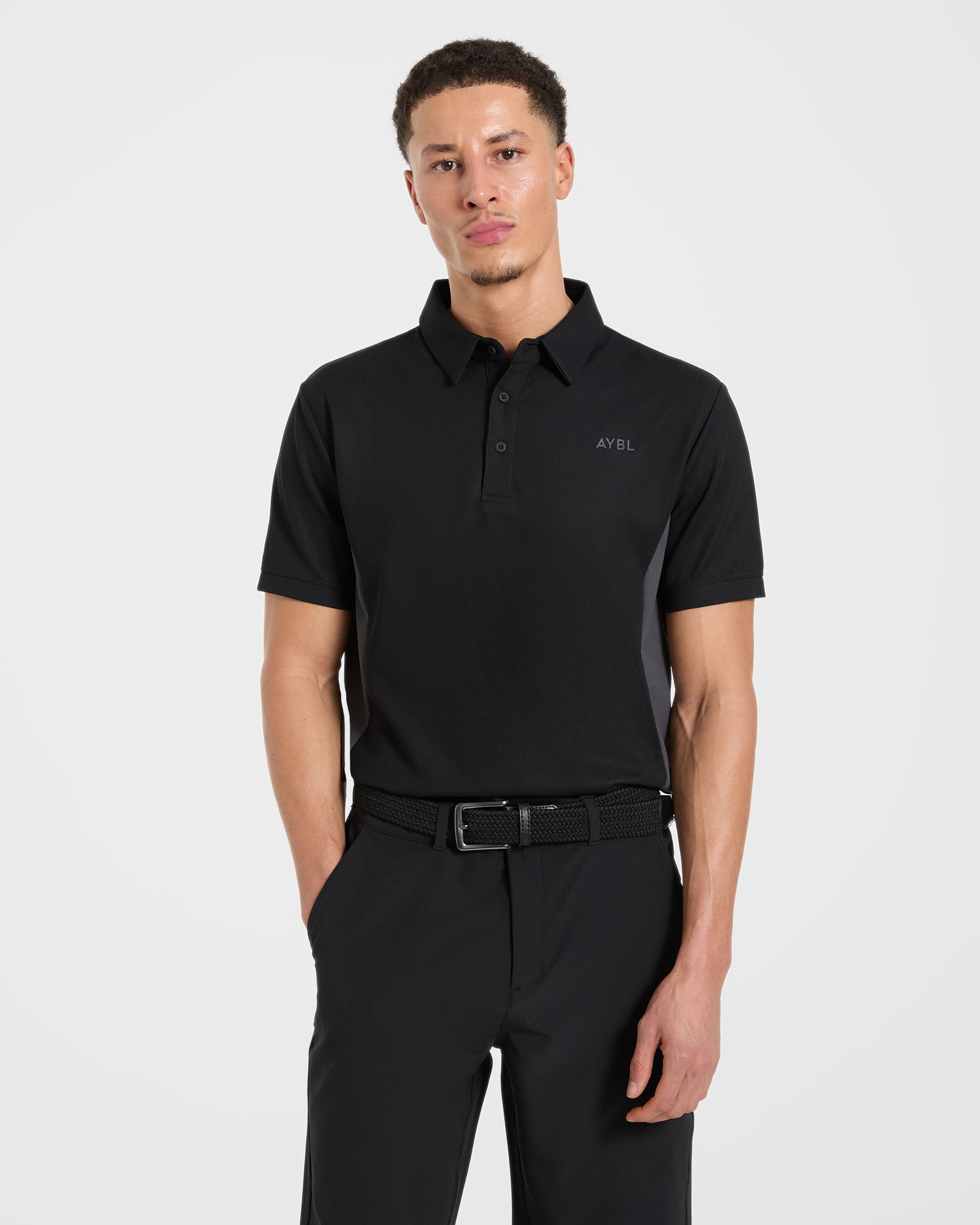 Edge Polo - Black/Charcoal