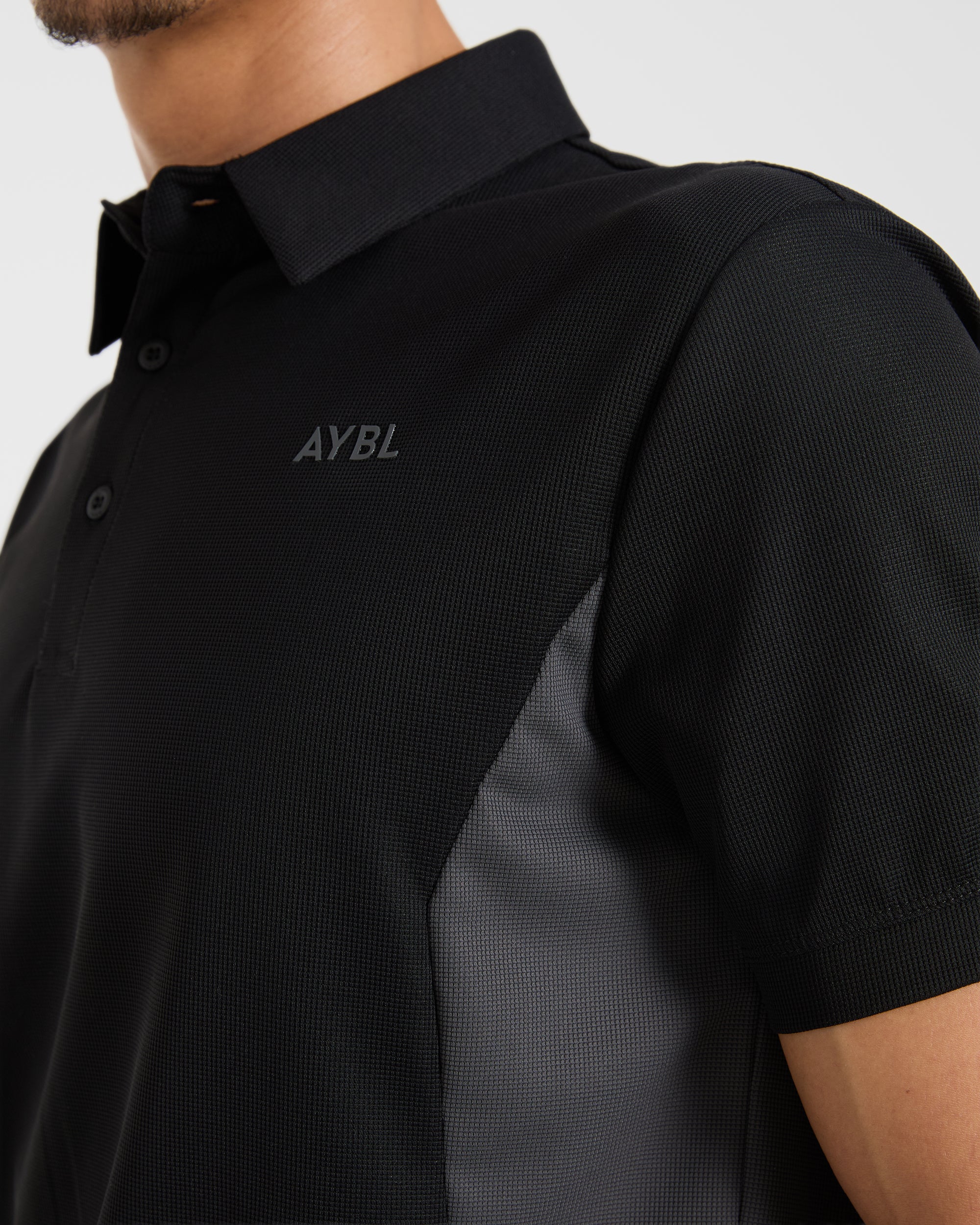 Edge Polo - Black/Charcoal
