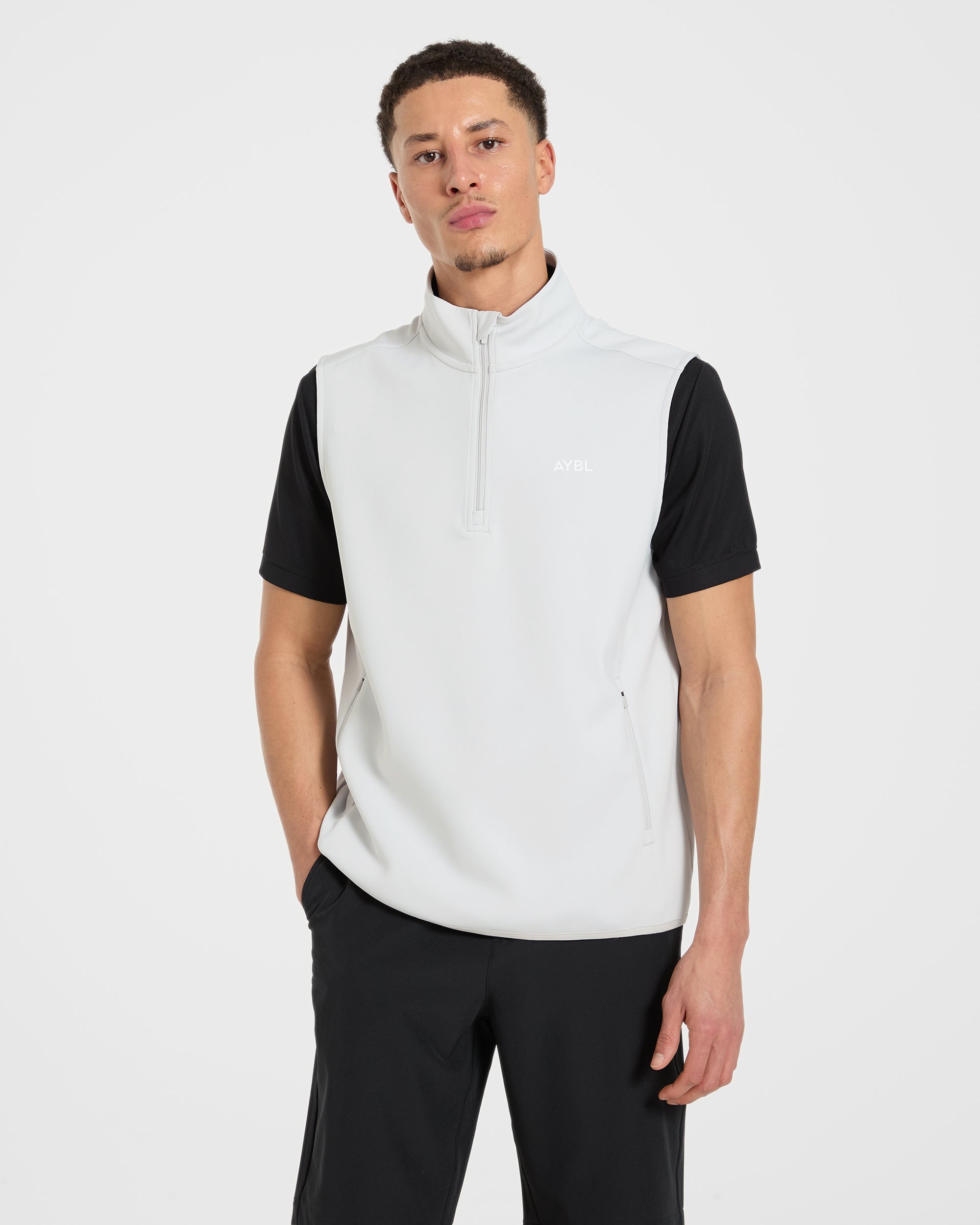 Precision 1/4 Zip Vest - Ice Grey