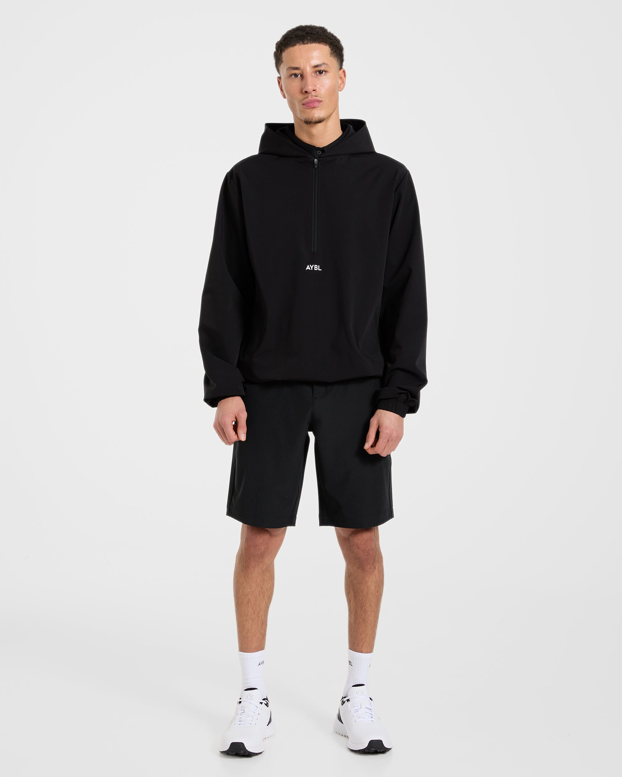 Precision 1/4 Zip Wind Pullover - Noir