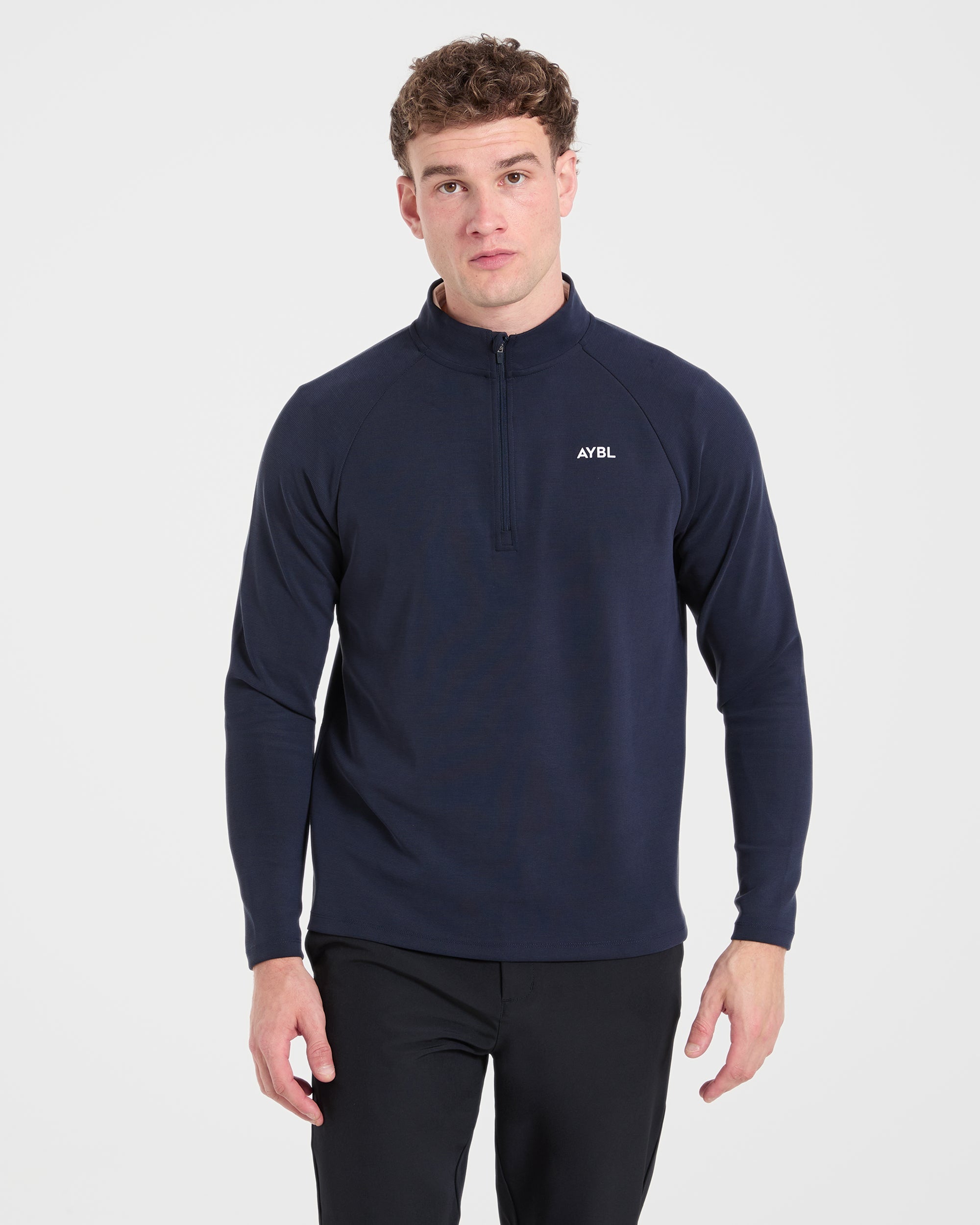 Precision Hybrid 1/4 Zip Pullover - Navy
