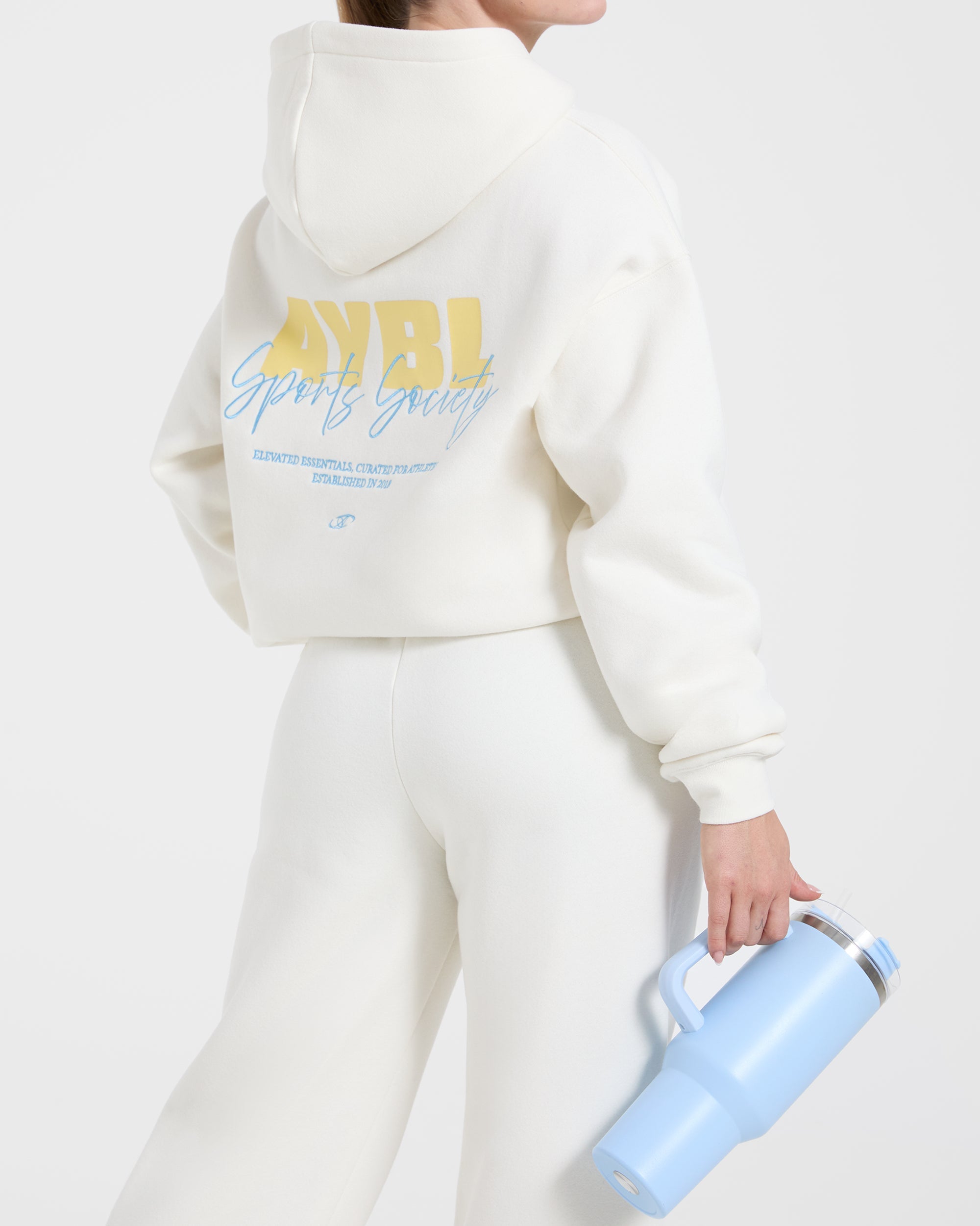Sports Society Oversized Hoodie - Off Blanc