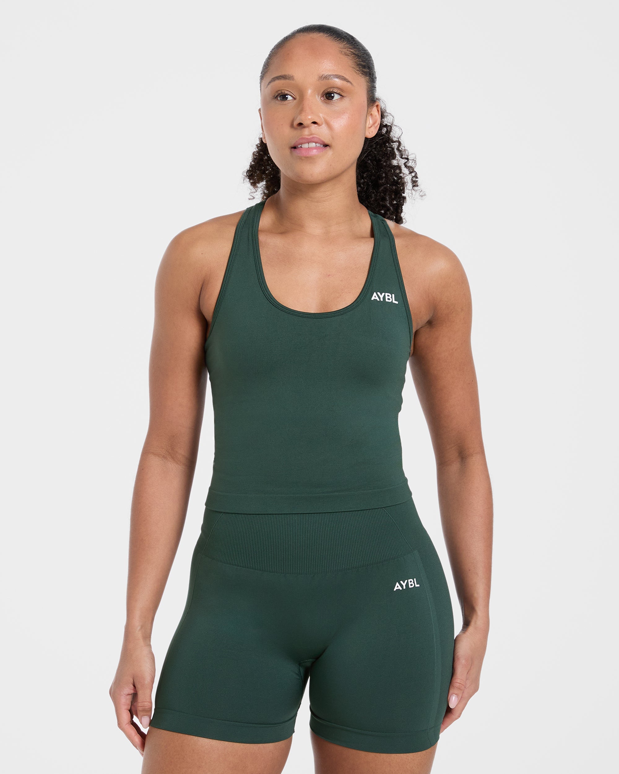 Empower Seamless Tank Top - Dark Vert