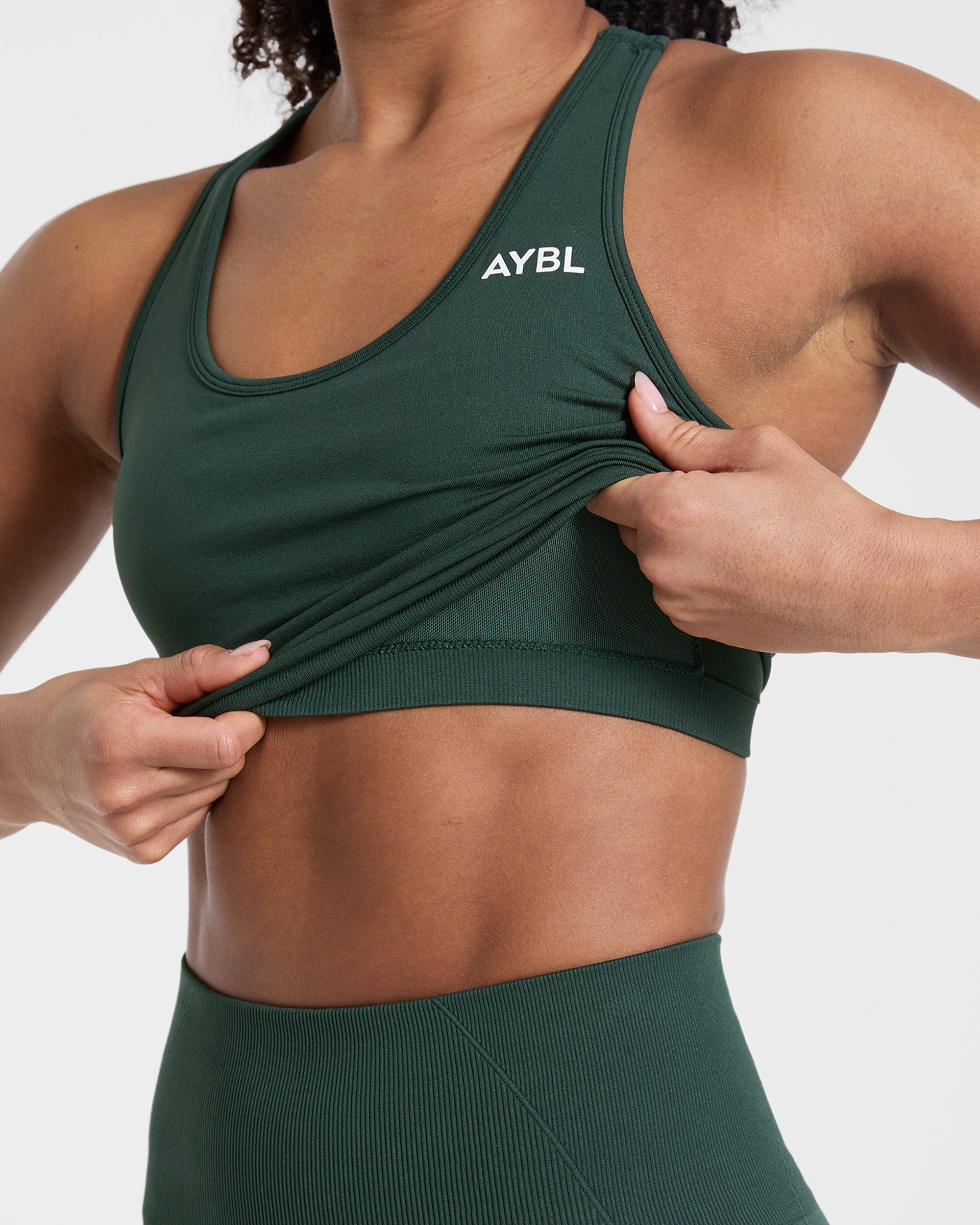 Empower Seamless Tank Top - Dark Vert