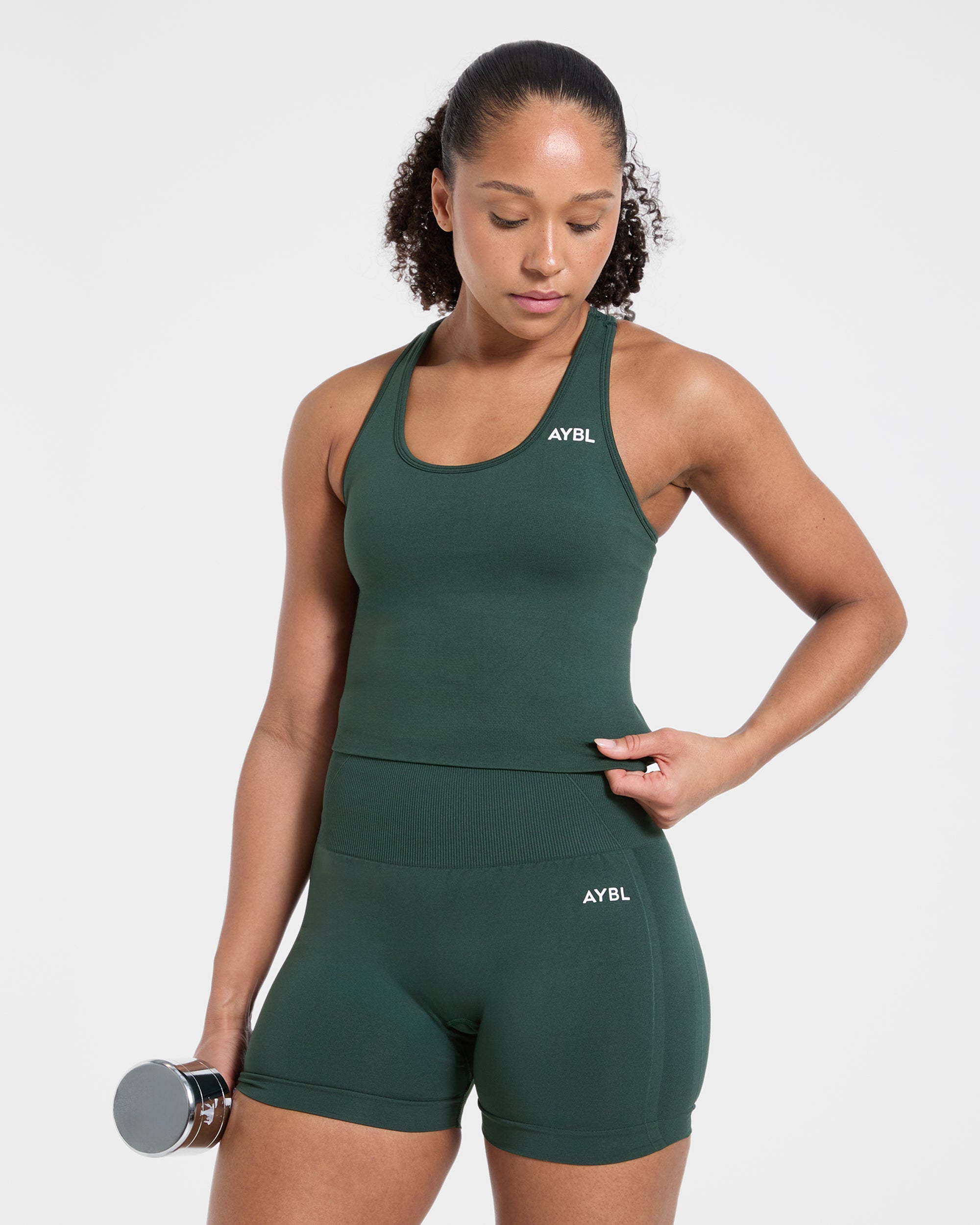 Empower Seamless Tank Top - Dark Vert