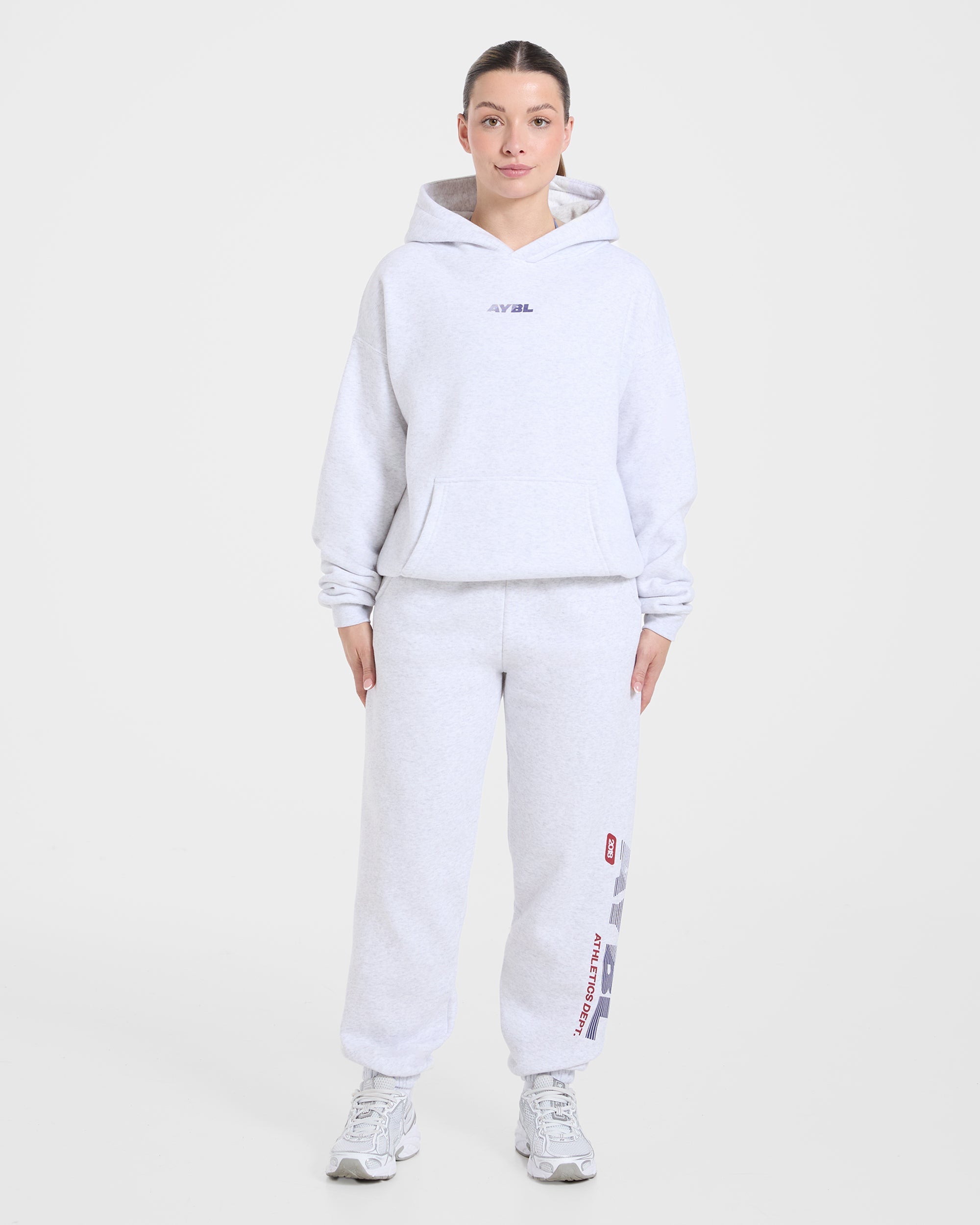 Athletics Dept Oversized Hoodie - Gris Marl