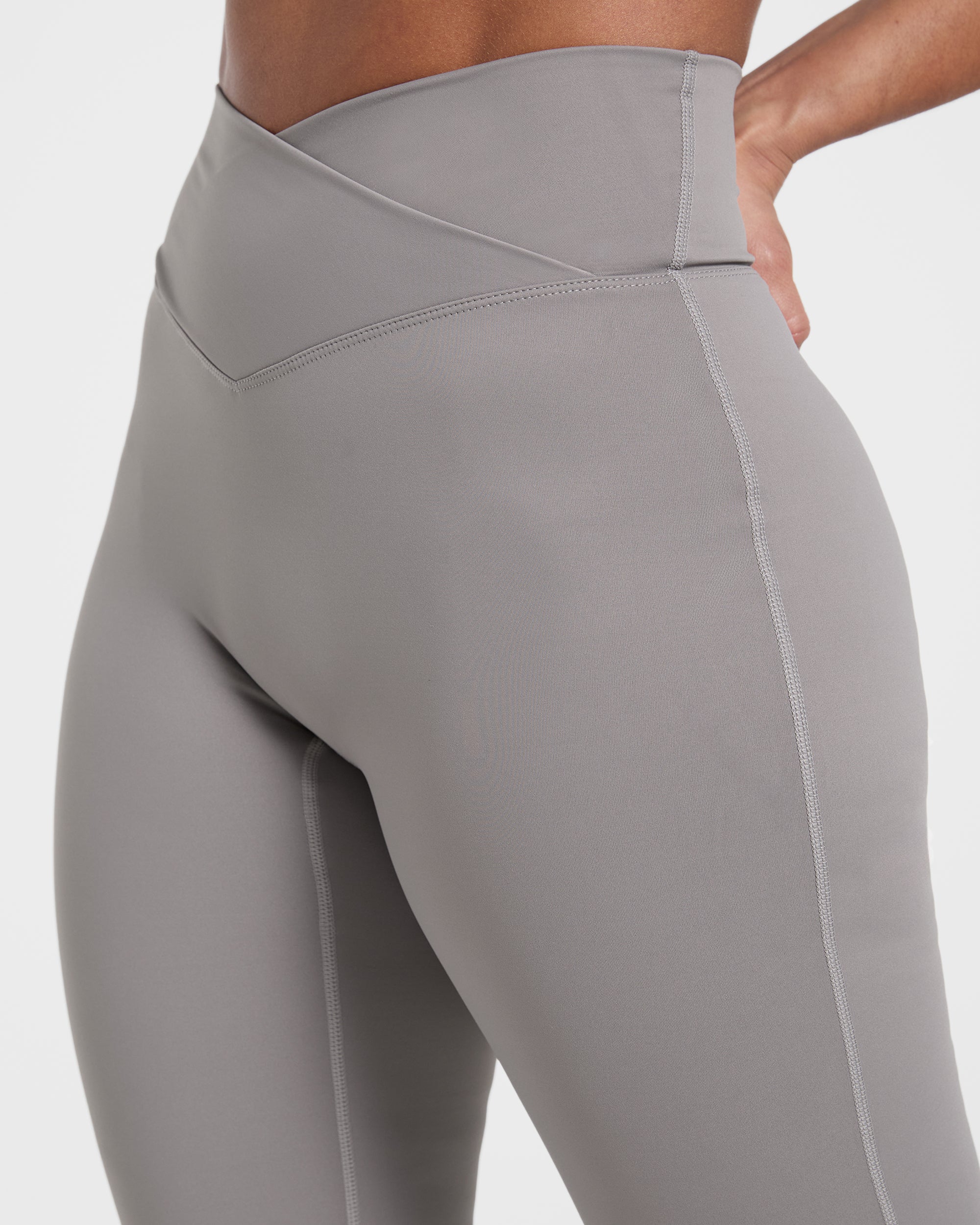 Sculpt Wrap Flared Leggings - Smoke Gris
