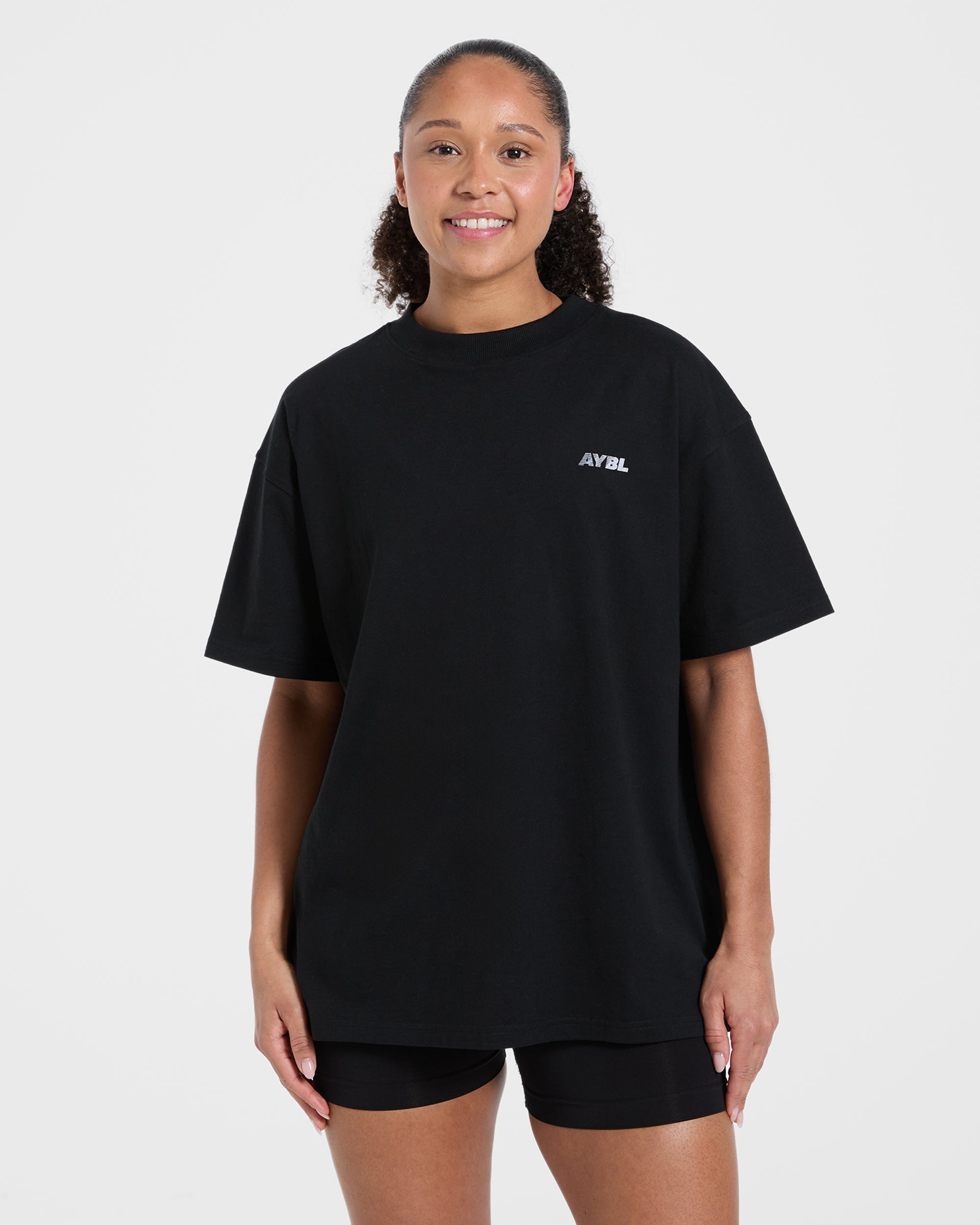 Athletics Department Oversized T Shirt - Noir